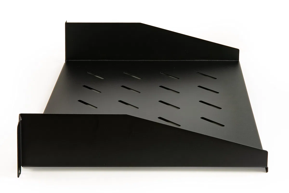 LINK LKRIP350N2U Ripiano per Armadio 19" 2U Profondità 350 mm, Nero