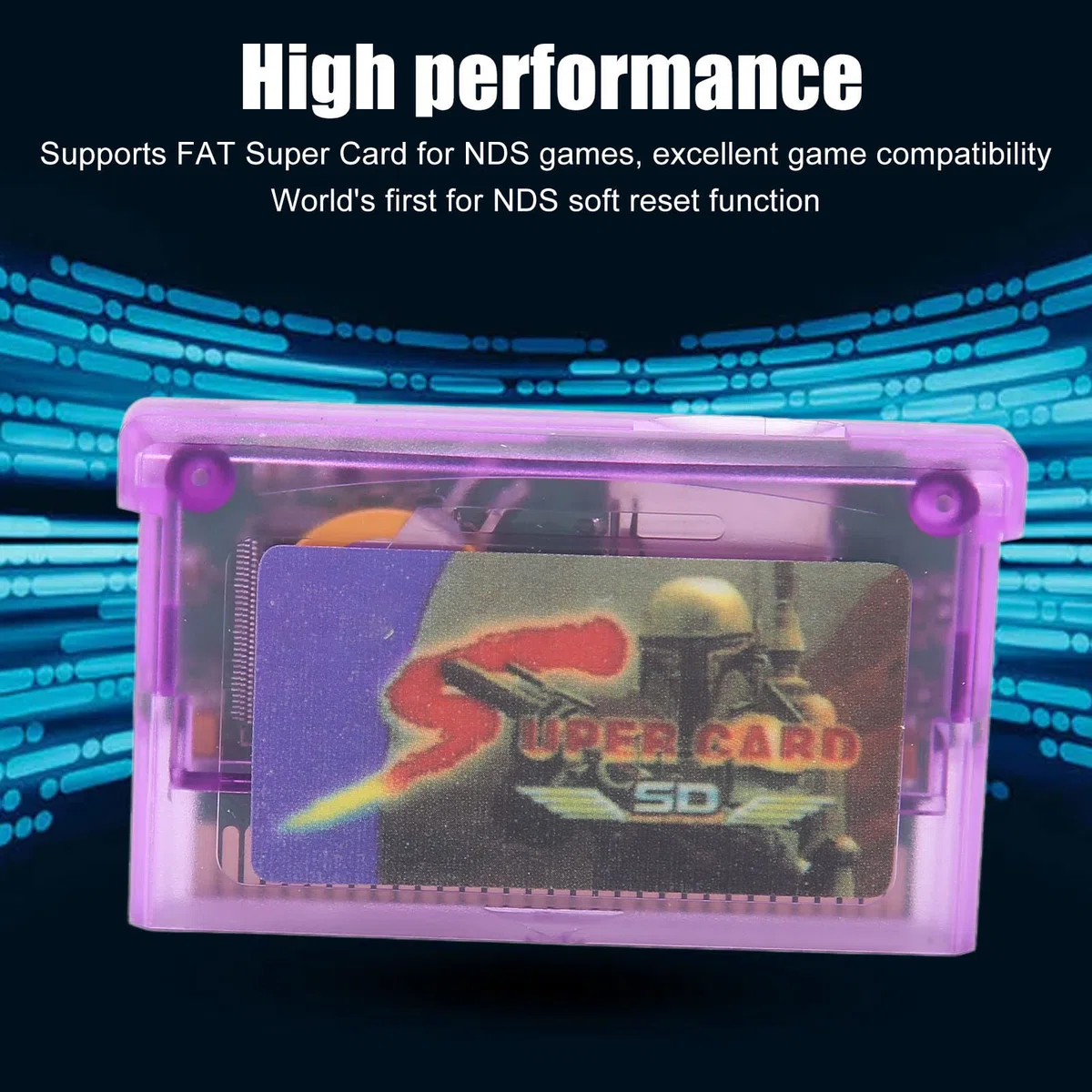 Scheda di Memoria per Videogiochi per Console di Gioco GBA GBA SP SP GBM IDS NDS Lite, Flashcard per Giochi di Carte Masterizzate, Mini Scheda Supporta Fat per Giochi