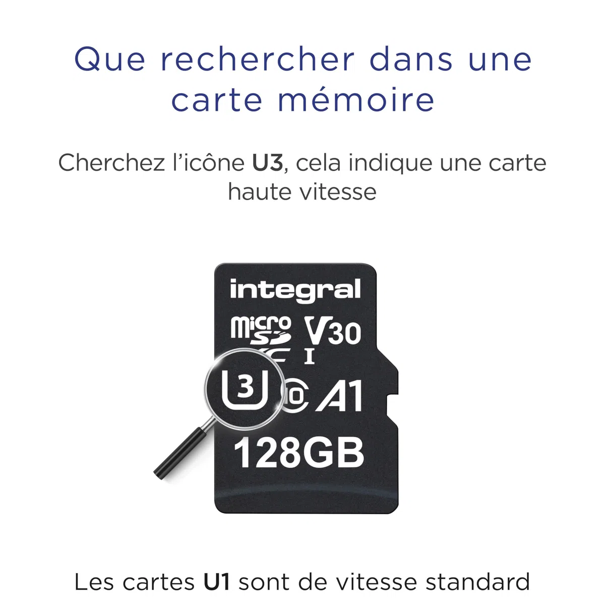 Integral Scheda Micro SD da 128 GB 4K Video Premium ad alta velocità SDXC fino a 100 MB s velocità di lettura e 50 MB s velocità di scrittura V30 C10 U3 UHS-I A1
