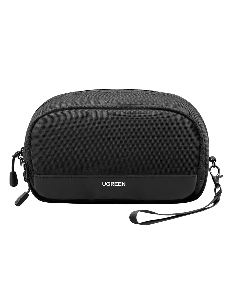 UGREEN Borsa Accessori Elettronici da Viaggio, Organizer Cavi Porta Compatibile with iPad Mini 5 4, Smartphone, Power Bank, Cable, Hard Disk, ECC Standard M Nero