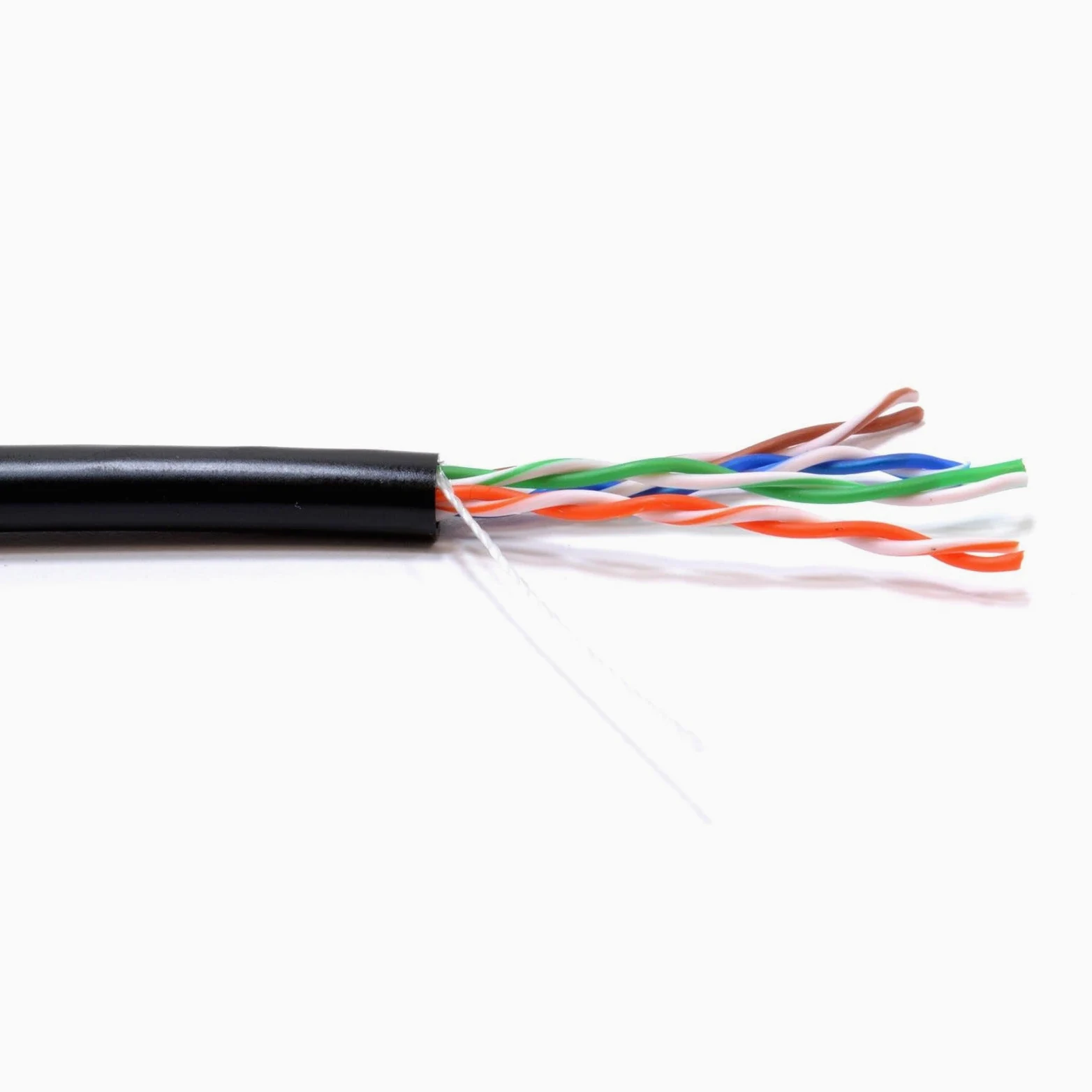 kenable Cavo di rete Ethernet CAT5e esterno in puro rame massiccio UTP 100 m nero [100 metri]