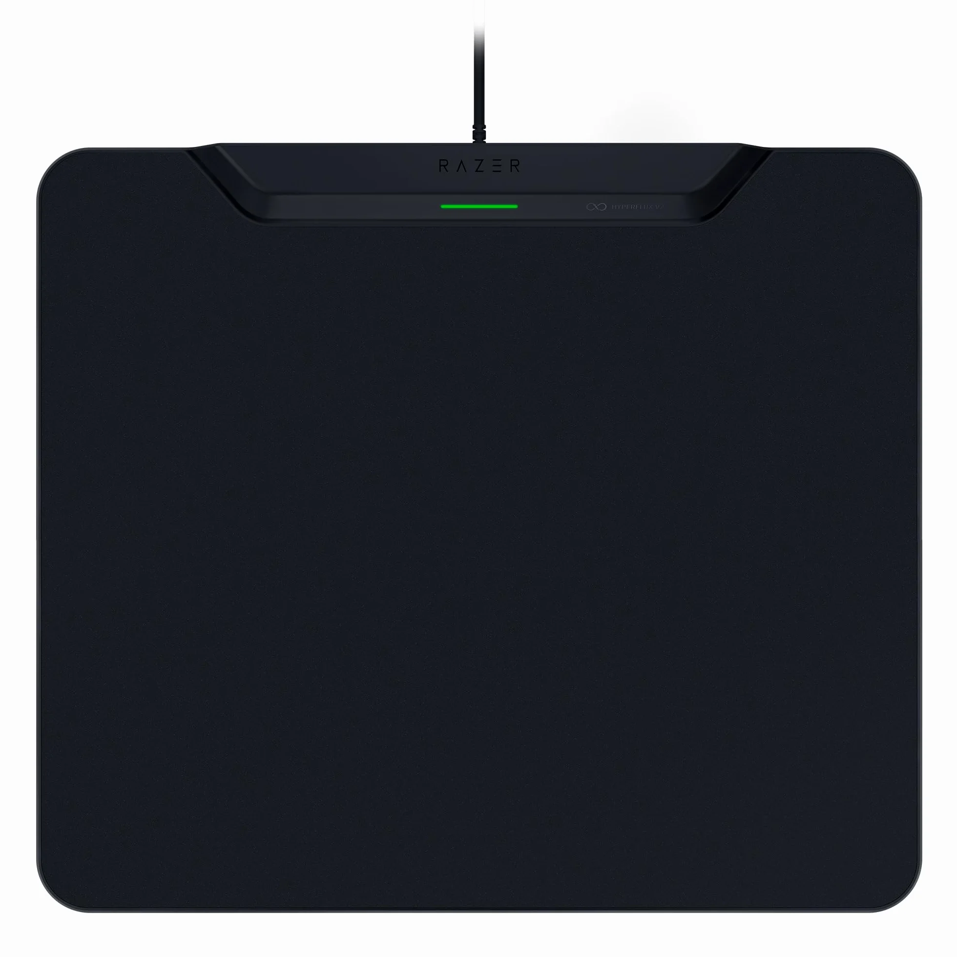 Razer HyperFlux V2 - Tappetino per mouse con ricarica wireless per mouse da gioco - tappetino per mouse da gioco e disco di ricarica (indicatore di ricarica a LED, piedini in gomma antiscivolo) Nero
