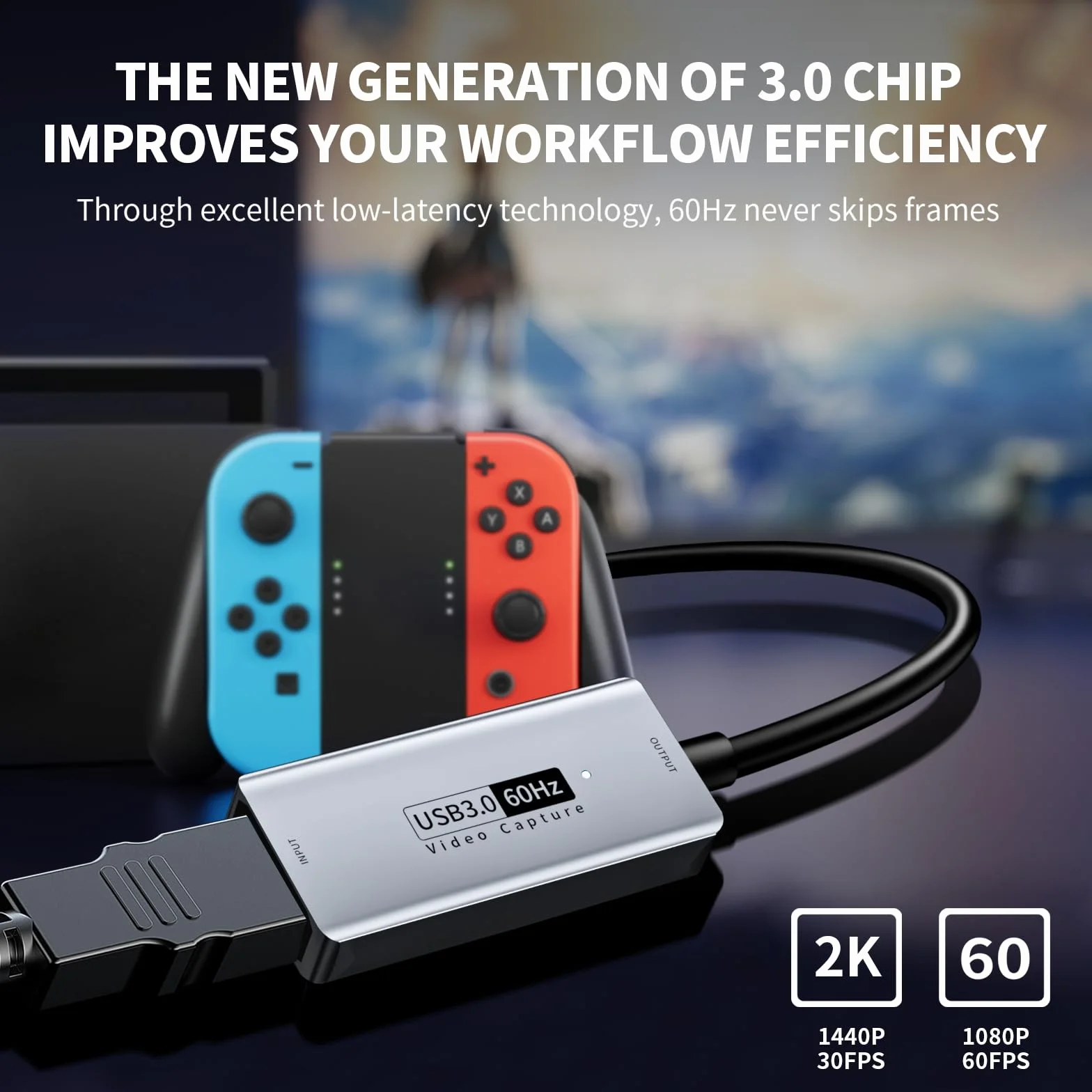 scheda acquisizione video Newhope, scheda di acquisizione da HDMI a USB/USB C 3.0, 1080P HD 60fps Grabber audio video in diretta e registrazione per giochi, streaming, insegnamento, videoconferenza