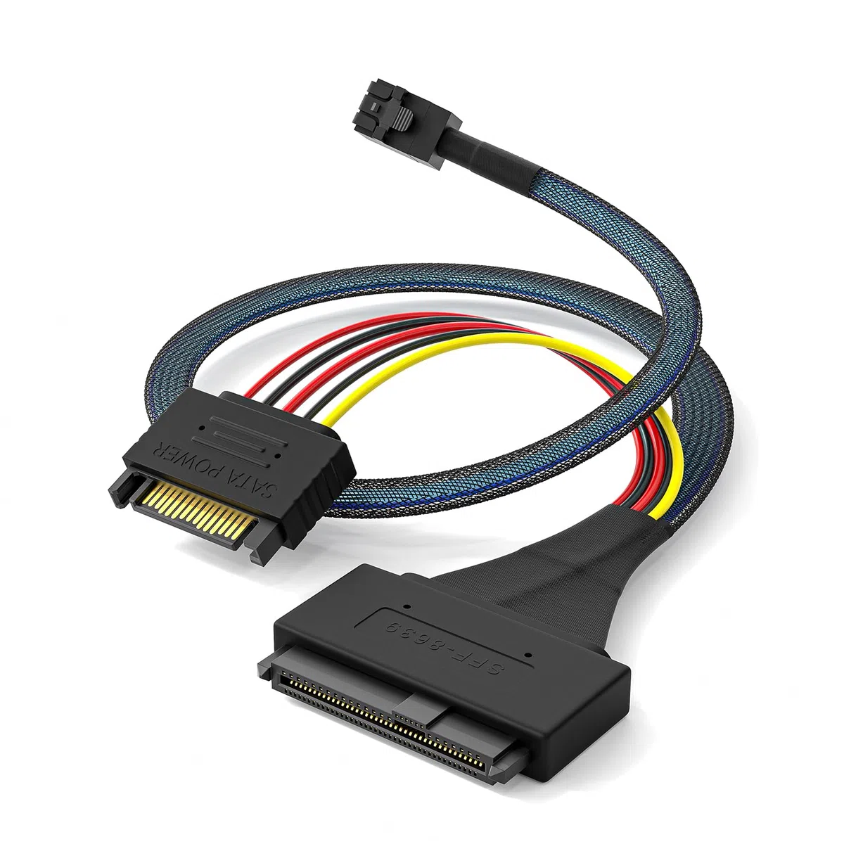 Cavo SSD NVMe HD Mini-SAS (SFF-8643) a U.2 (SFF-8639) 6 piedi..