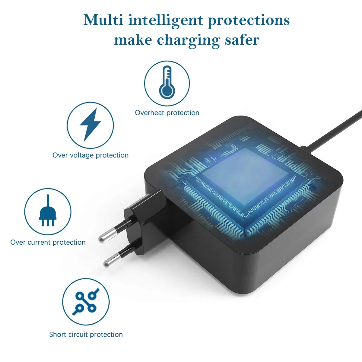 65W Caricatore PC Portatile per ASUS W15-065N1B AD887020 PA-1650-66 F550 F550C F555 F555L F552C F551C F515 F505Z F505 F554L X551C X555 X555L X554L X550C K501U A555L 19V Alimentatore Notebook per ASUS