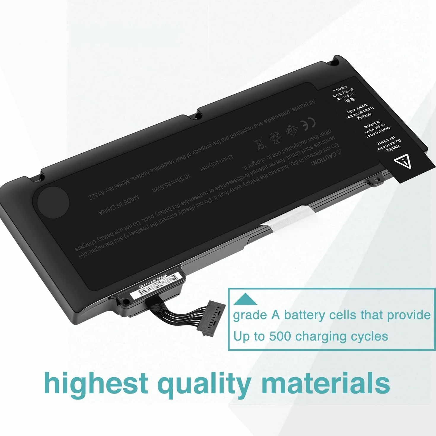 A1322 Batteria per computer portatile A1278 per Mac Book Pro 13 pollici (Mid 2012 2010 2009 Early 2011 Late 2011) 10.95V 65.5Wh