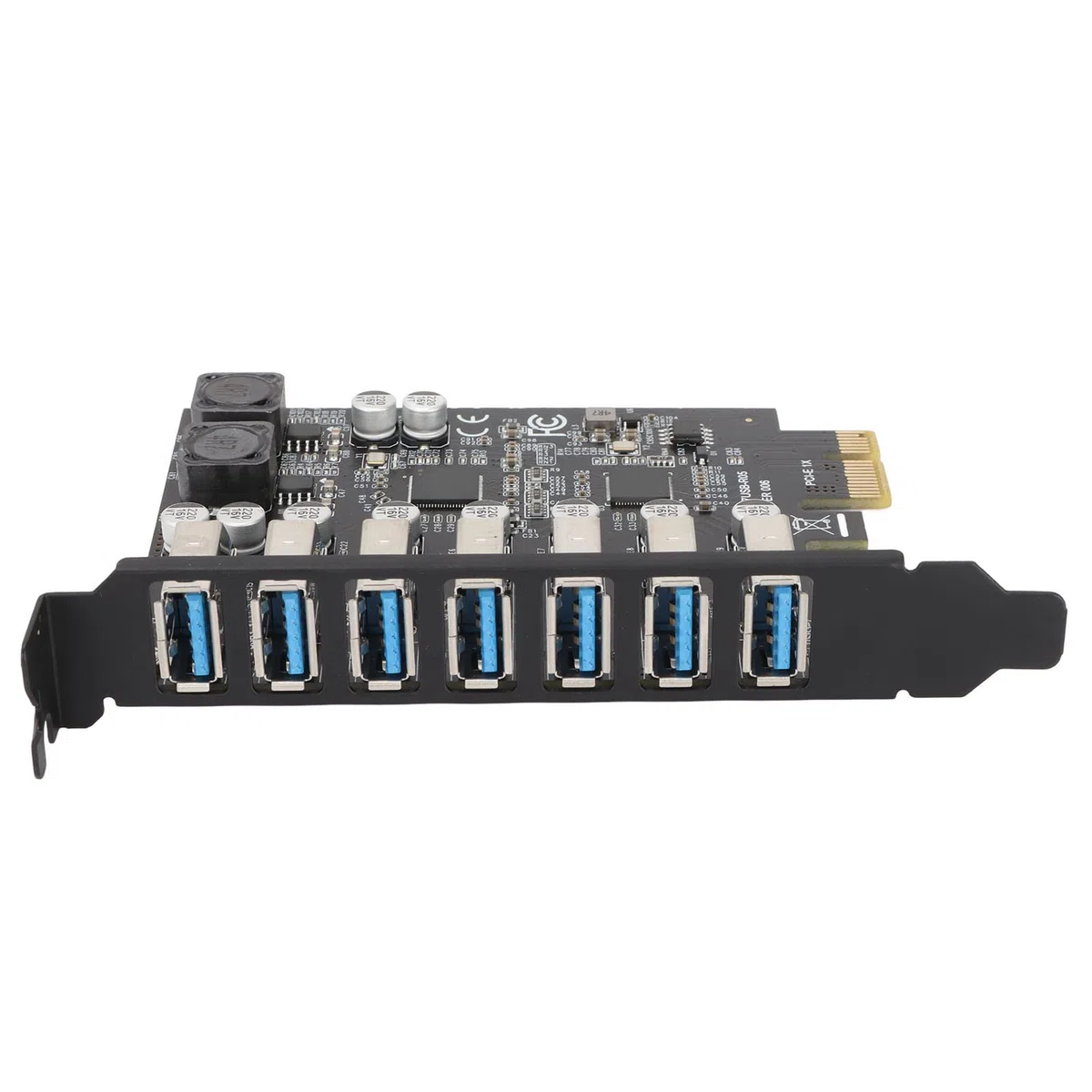 HUB da PCI-E a USB 3.2 a 7 Porte, Scheda di Espansione PCIE, Scheda Adattatore Extender PCI Express per Controller Esterno da 5 Gbps per Desktop XP, 7, 8, 10,11