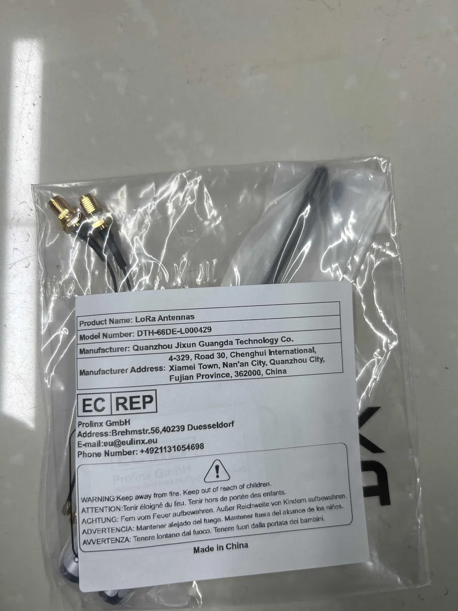 Confezione da 2 antenne 868 MHz, guaina da 10 dBi per antenna Mesh tastic LoRa Long Range Soft Whip, 17 cm, connettore Omni SMA nero