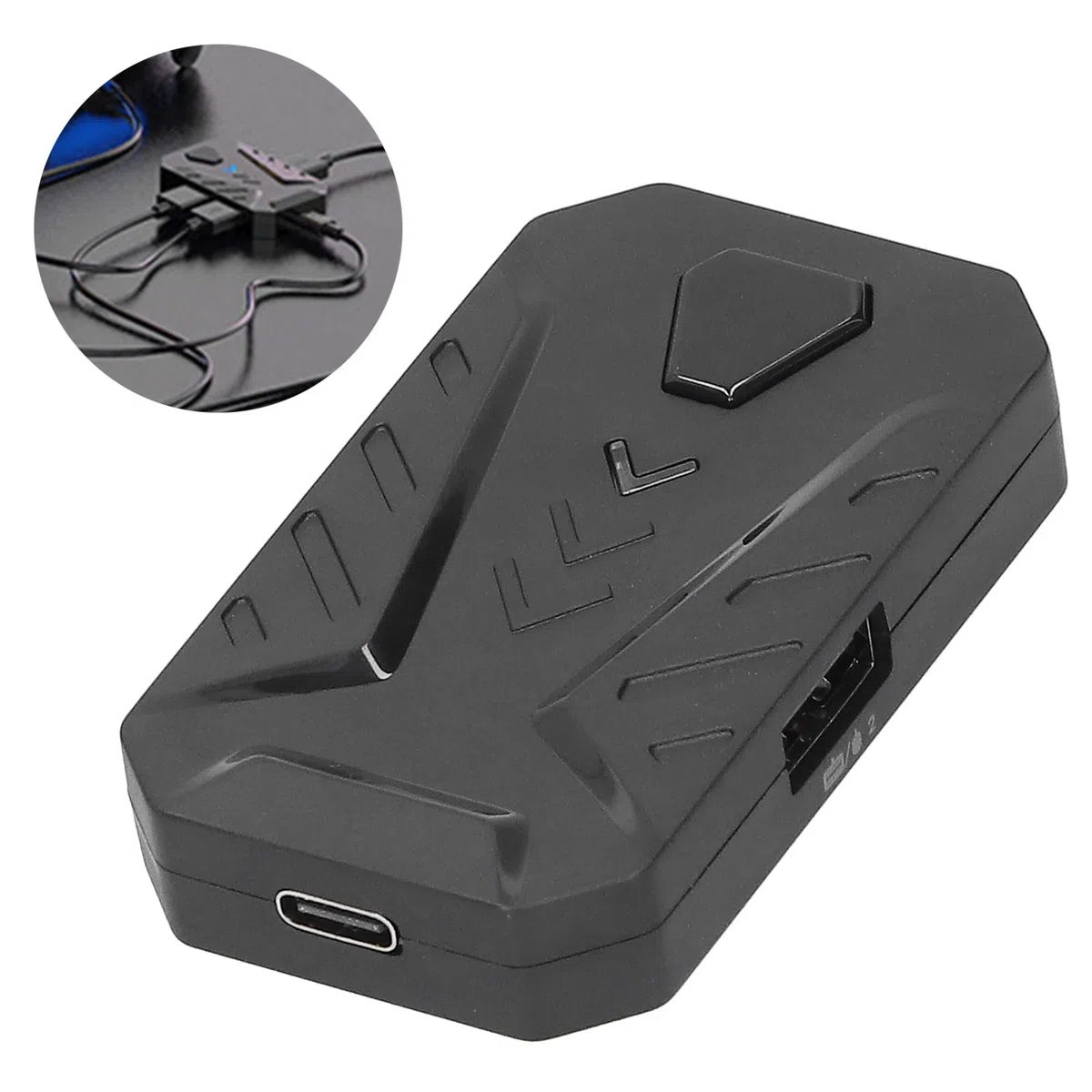 Dilwe Adattatore per Tastiera e Mouse, Adattatore per Convertitore di Tastiera per Mouse Portatile, Adattatore OTG, Convertitore per Controller di Gioco per PS3 / / PS5