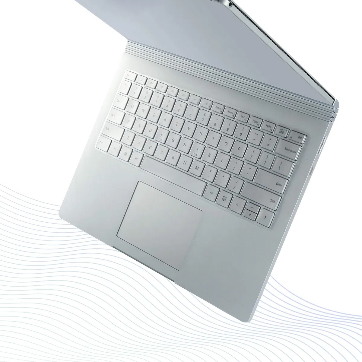 SurfaceMate Pellicola protettiva per tastiera per Microsoft Surface Book 3/Book 2/Laptop 2 13,5''/15'' 2020/2017/2018 Release, Premium Ultra Sottile 0,18 mm, Alta Trasparenza, Layout
