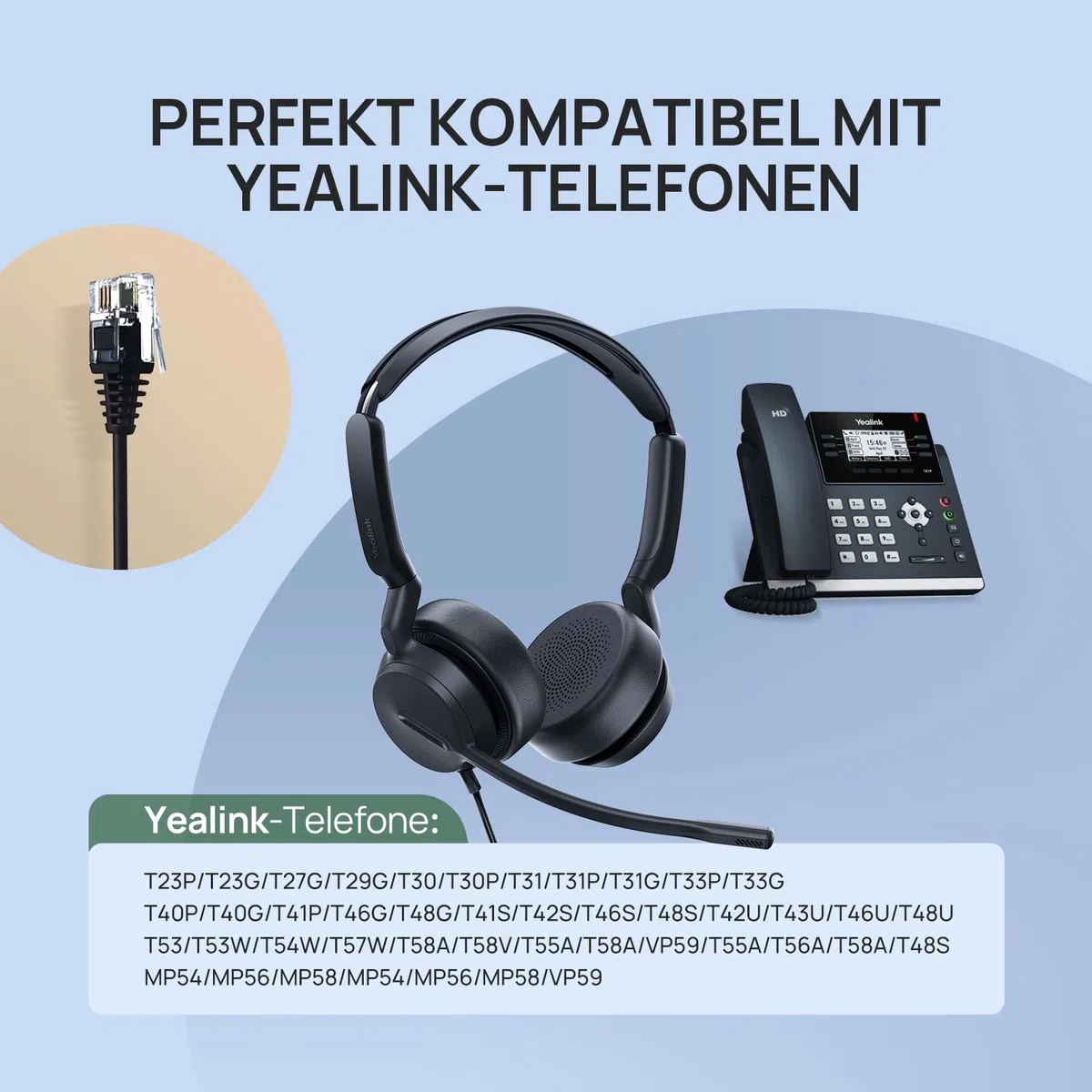 Yealink YHS36 E2 Mono Wired Headset