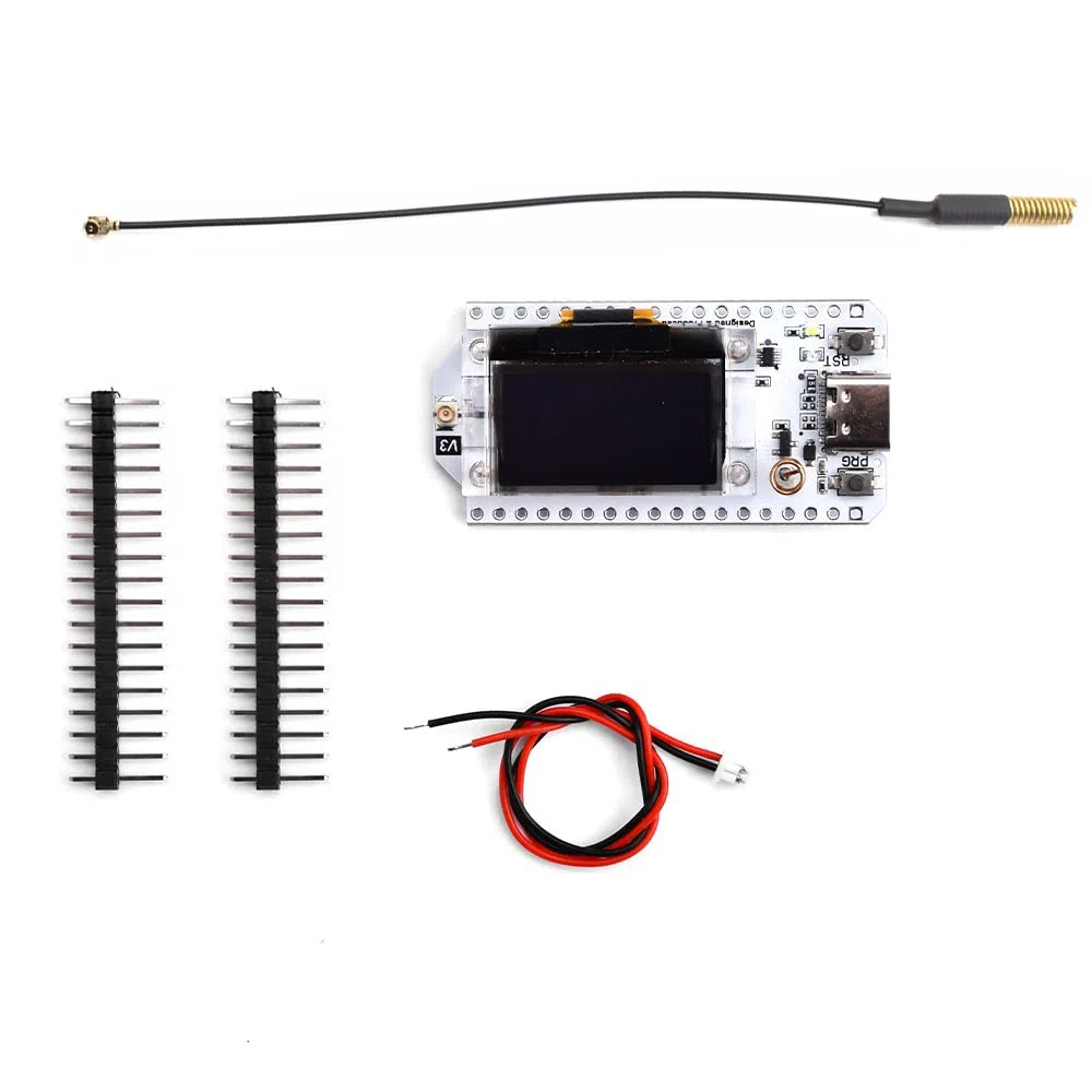 DollaTek ESP32-S3FN8 Scheda di sviluppo LoRa V3 433~510MHz SX1262 Display OLED da 0,96 pollici BT+WIFI Kit Lora per Arduino IOT Smart Home
