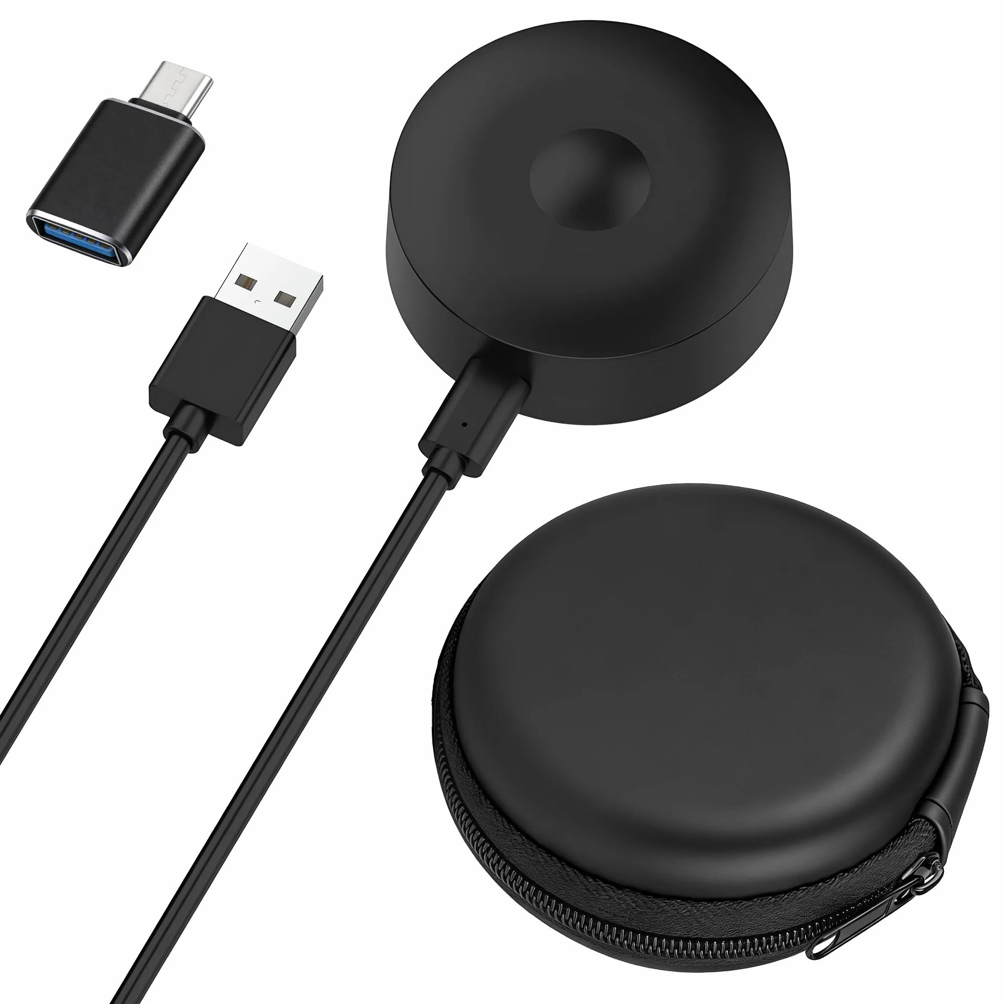 Caricabatterie per Spazzolino Elettrico Compatibile con Braun Oral-B iO10 iO9 iO8 iO7, Stazione di Ricarica Magnetica per Oral-B IO, con Adattatore USB-C e Custodia, IPX7 impermeabile