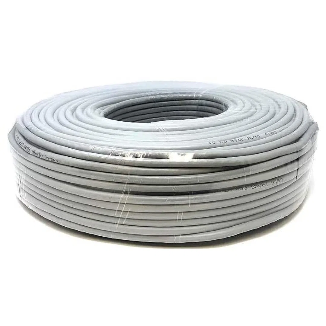 Matassa 100 MT Metri Cavo di Rete UTP CAT6 CCA RJ45 Bobina di Rete Gigabit 10/100/1000 Mbps LAN ADSL CCTV Ethernet, per Modem, Router, PS4, PS5, Grigio