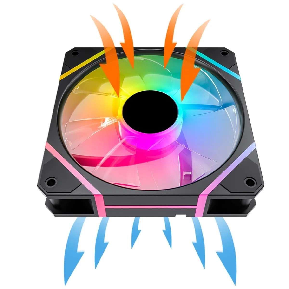 AM12 RGB Ventoinha PC Controladora 120mm Computer Case Fan Kit 6pin raffreddamento ad acqua CPU Ventole di Raffreddamento Argb 12cm Ventilador