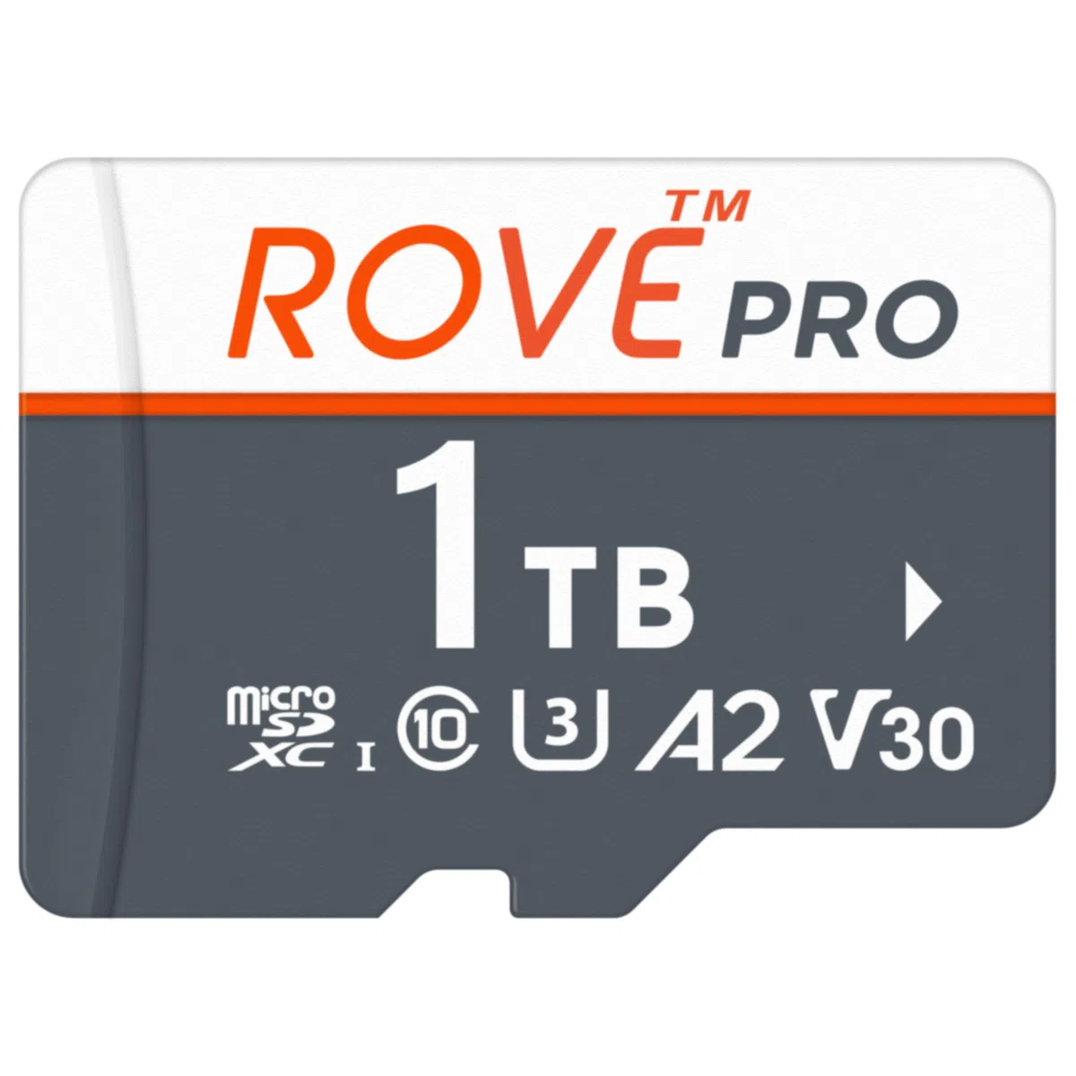 ROVE Scheda di memoria micro SD PRO microSDXC da 1 TB con adattatore SD full-size, velocità di lettura 100 MB/s, C10, U3, V30, 4K, A2 per Dash Cam, smartphone Android, tablet, giochi