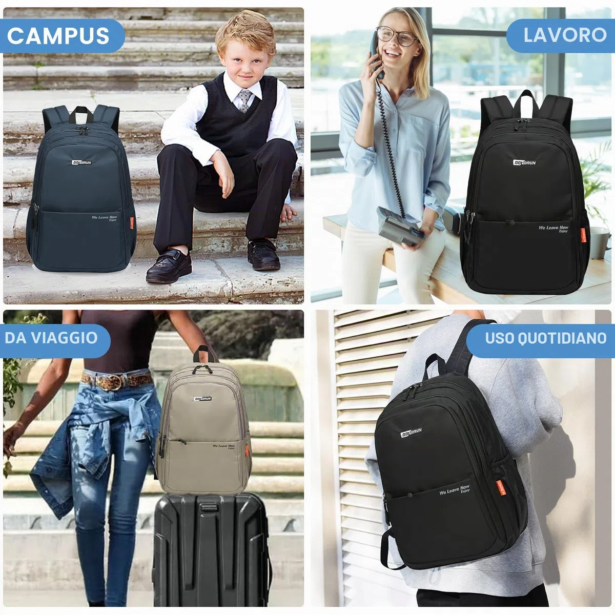 Zaino Wizzair 40x20x30 Zaino da Viaggio Aereo Bagaglio a Mano per Donne e Uomini Impermeabile Borse Valigia Zaini Casual Unisex per Wizz Air EasyJet Laptop Daypack