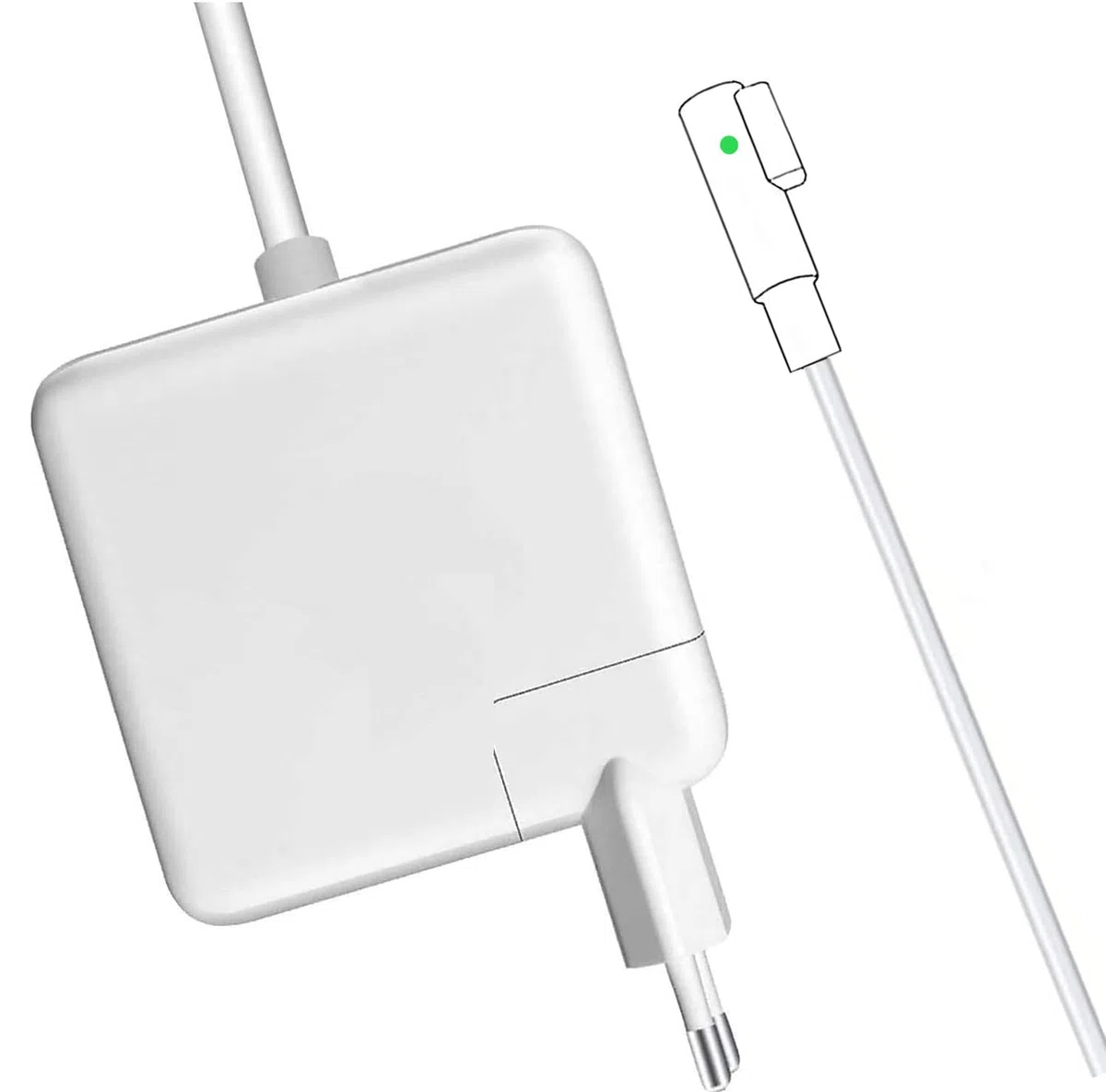 Caricabatterie 60W L-Tip compatible with Mac Book Pro 13", Adattatore Rapido per Modelli A1278, A1181, A1184, A1344, A1330, A1342 (2008-2012)