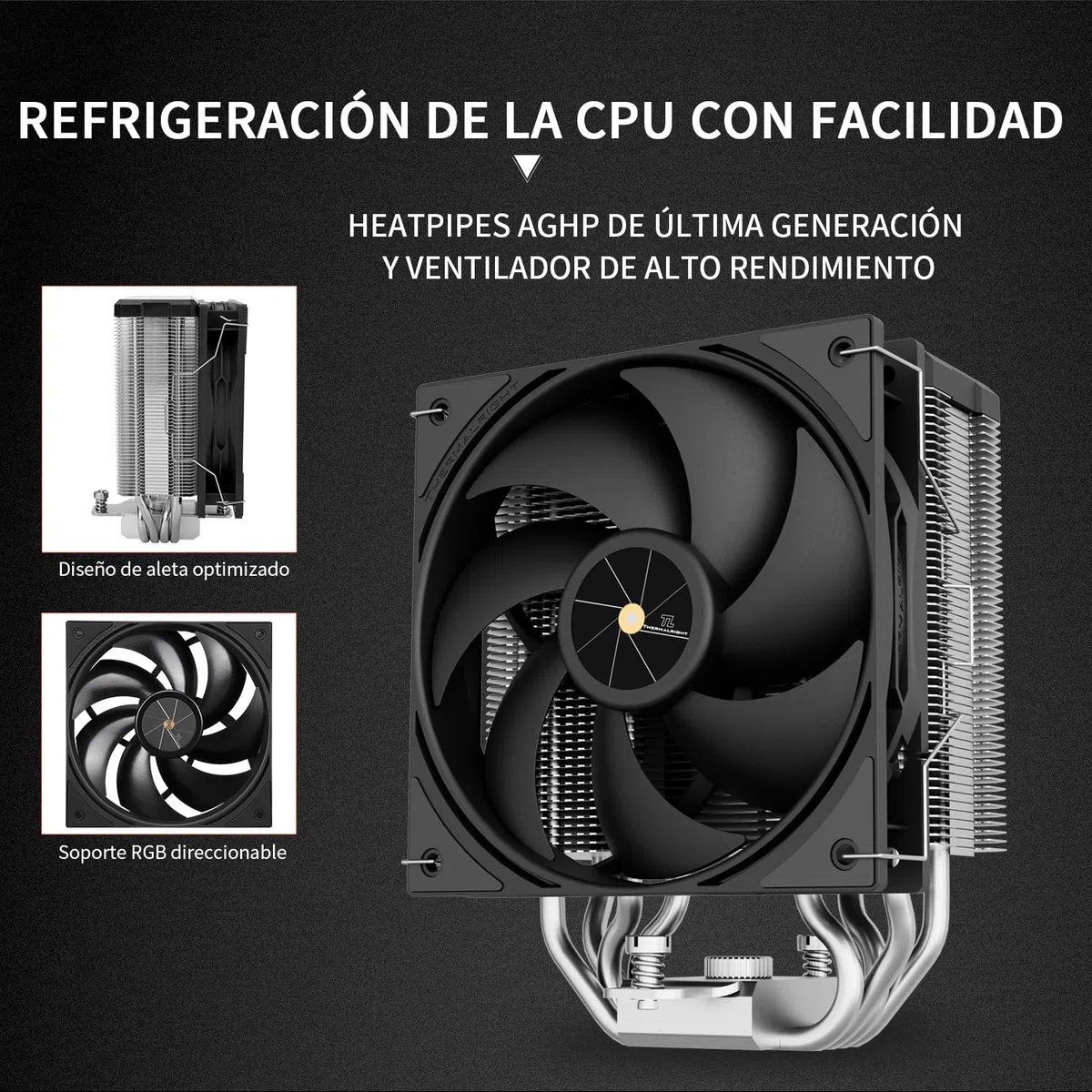 Thermalright Assassin X 120R - Refrigeratore digitale per CPU, schermo digitale, TL-P12 PWM Quiet Fan CPU, supporto AM4/AM5, Intel LGA1851/1700/1150/1151/1200