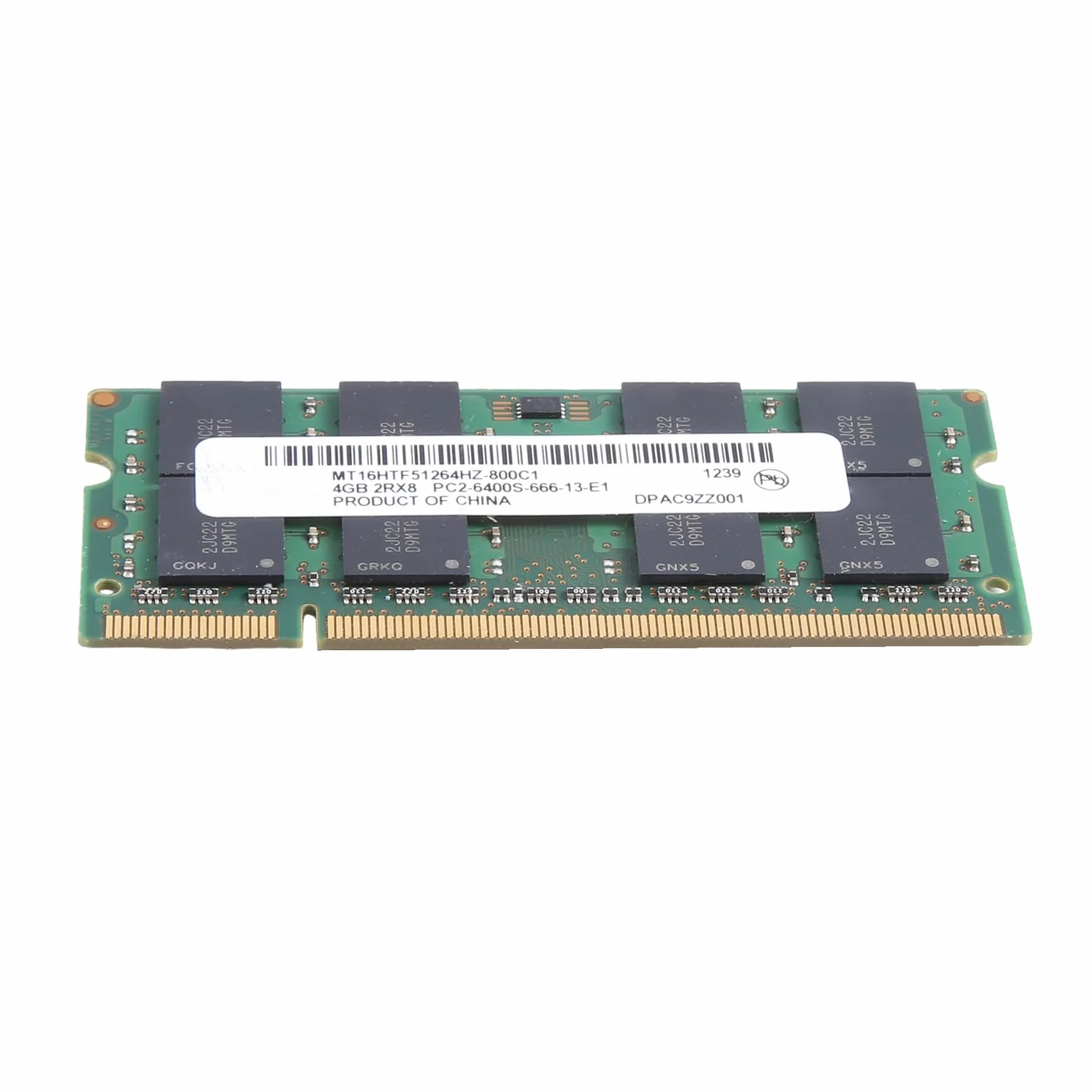 Per MT DDR2 4GB 800Mhz RAM PC2 6400S 16 chip 2RX8 1.8V 200 pin SODIMM per memoria del computer portatile Facile da installare Facile da usare