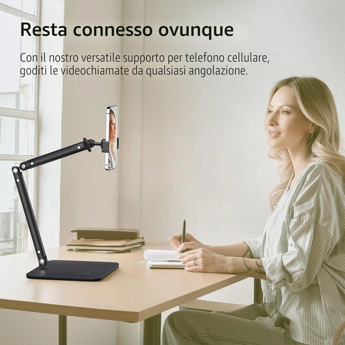 Webcam Supporto per fotocamera Supporto per telefono Robusto supporto da tavolo per webcam C922 C930e C920S C920 C615 C960 C920x BRIO 4K Supporto per telefono