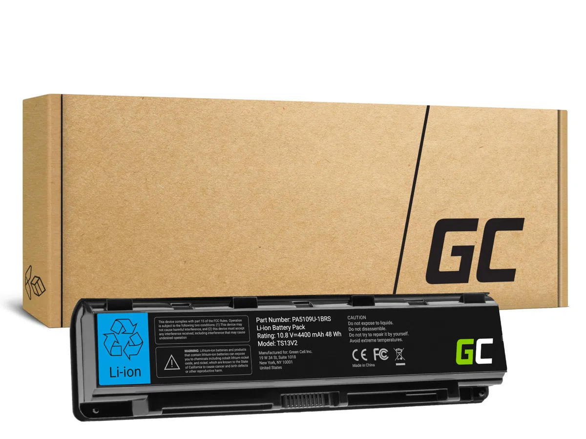 Green Cell Batteria per PA5108U-1BRS PA5109U-1BRS PA5110U-1BRS PABAS271 PABAS272 PABAS273 Toshiba Satellite C50 C50D C55 C55D C70 C70D C70t/ 10.8-11.1V 4400 mAh