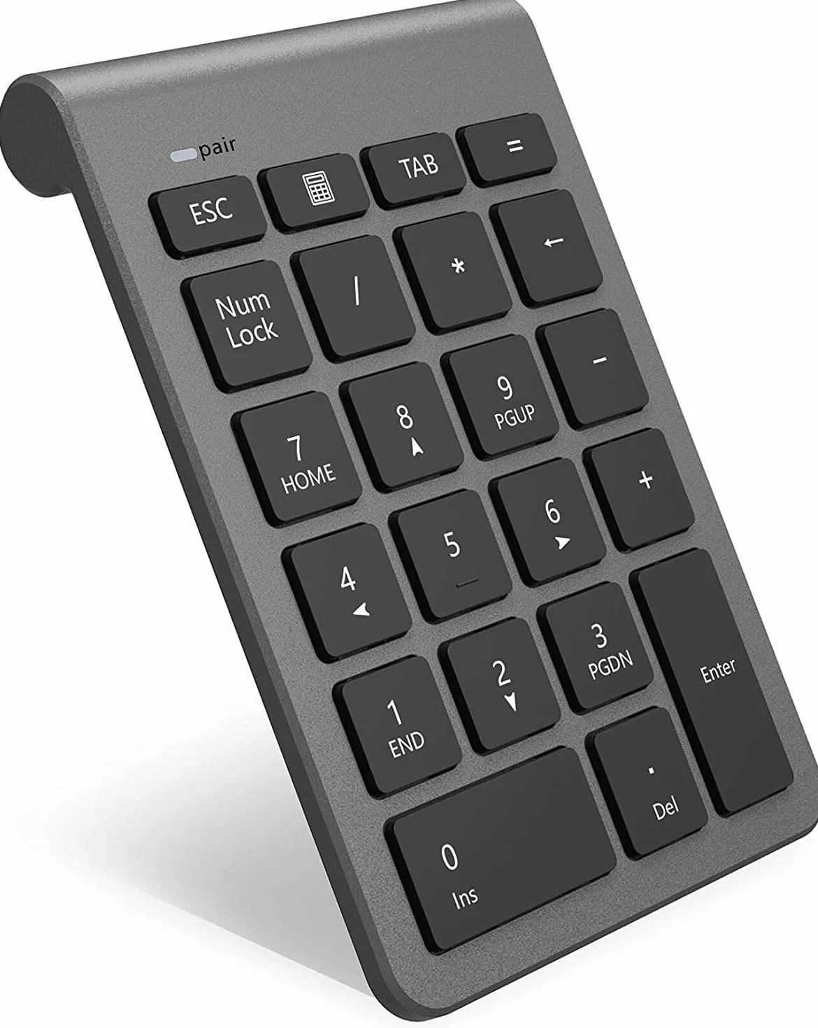 Tastierino Numerico Bluetooth, Tastierino Numerico Bluetooth 22 Tasti, Estensione per Tastiera per Contabilità e Inserimento Dati, Tastierino per Laptop, Notebook, PC e Desktop