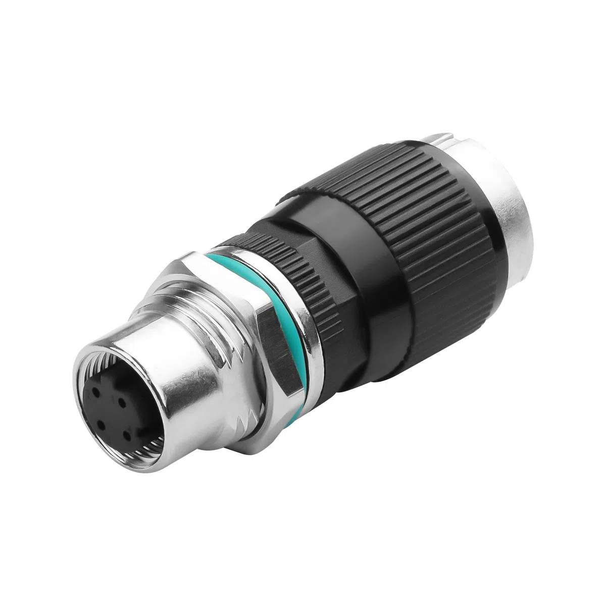 CERRXIAN Adattatore da RJ45 a M12 a 4 pin, M12 4 pin femmina a connettore Ethernet RJ45, impermeabile IP68, per sistemi di automazione, plug and play (femmina a 4 pin)