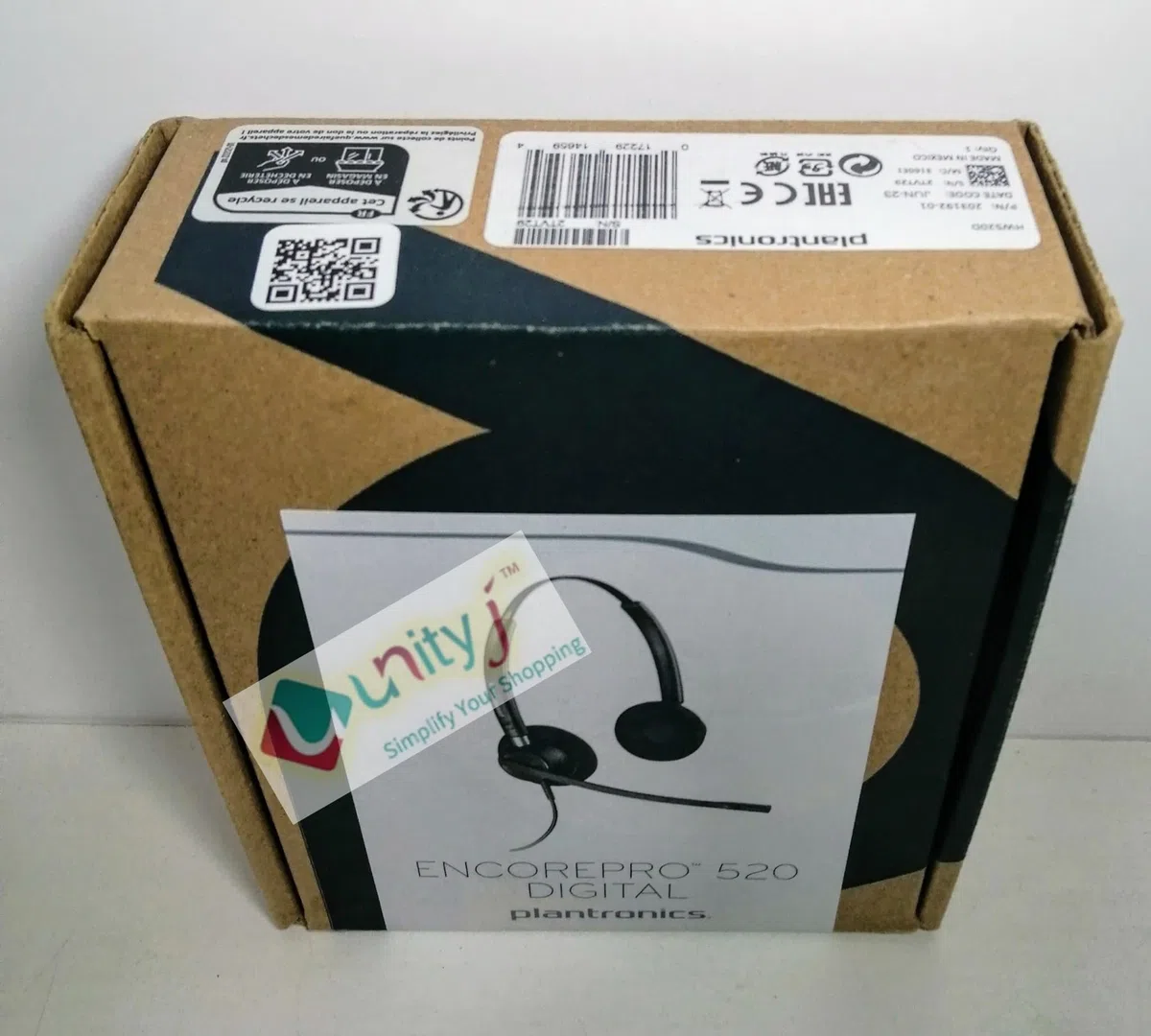 Plantronics EncorePro HW520D - Cuffia binaurale over-the-head con microfono ed eliminazione del rumore