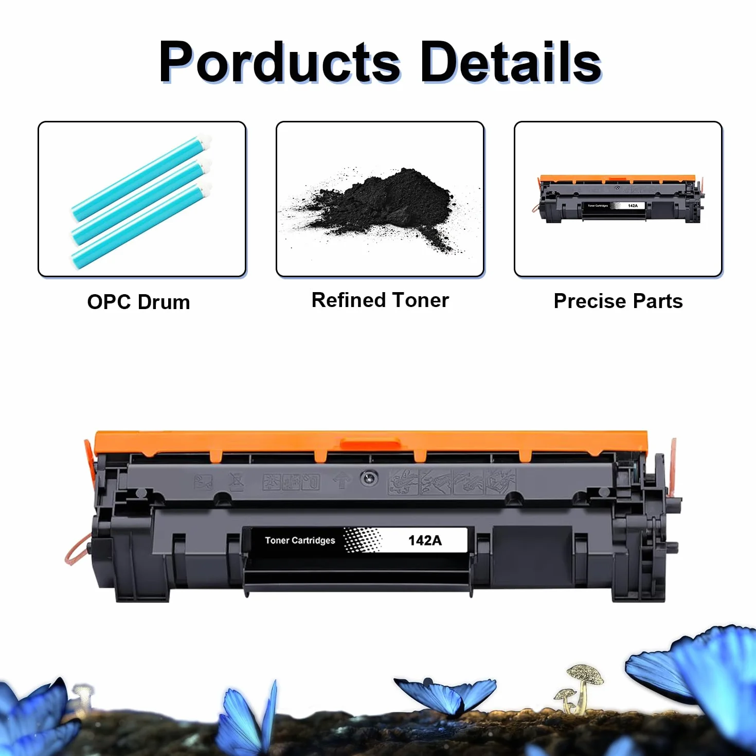 LOSMANN Toner 142A con chip compatibile con HP 142A W1420A per HP Laserjet MFP M140w M110w M110 MFP M140 MFP M139w M139 142X W1420X (1 nero)