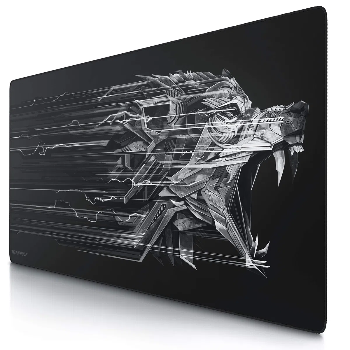 Titanwolf - Tappetino per il mouse da gioco Titanwolf, 1200 x 600 mm, XXXL, con motivo, misura grande, migliora precisione e velocità XXL, ad esempio per mouse Logitech e tastiera