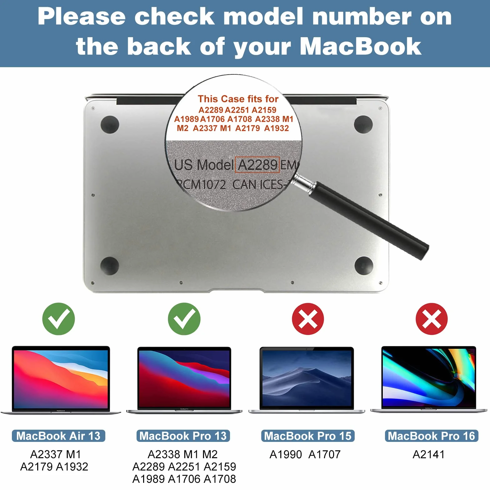 ProCase (2 Pezzi) Pellicola Protettiva per MacBook Pro 13" / Air 13", Vetro Temperato Ultra sottile per 13 Pollici MacBook [Alta HD Trasparenza, Anti-Graffi/Agli Urti/Olio]