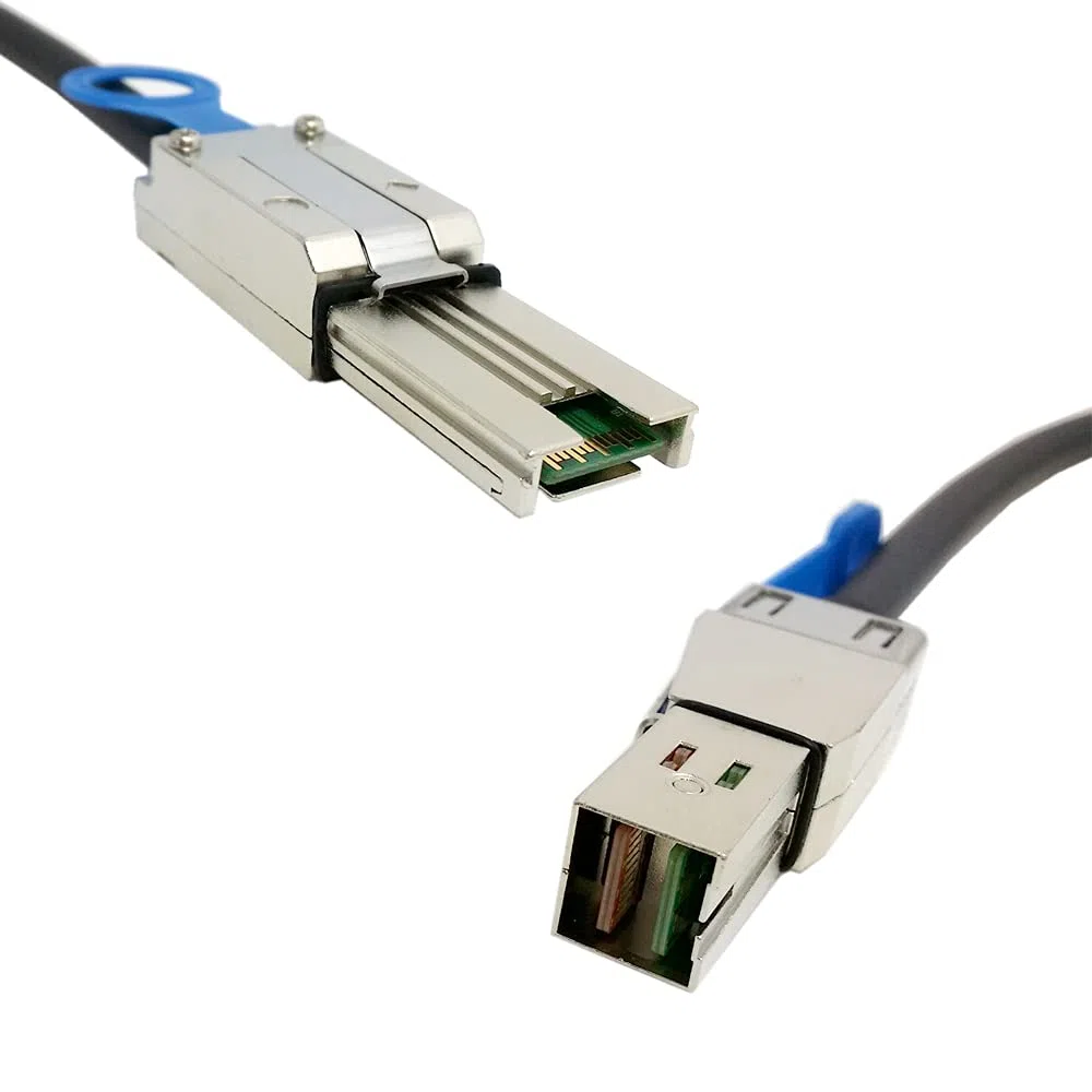 cablecc Cavo RAID esterno Mini-SAS 4X SFF-8088 a Mini-SAS ad alta densità HD SFF-8644, 50 cm