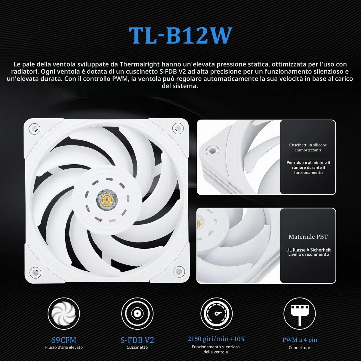THERMALRIGHT Frozen Edge 360 White - Refrigeratore d'acqua liquido CPU con ventola PWM da 120 mm, 360 bianco Cold Row, dissipatore d'acqua integrato per AM4/AM5, Intel LGA1700/1150/1151/1200/1851
