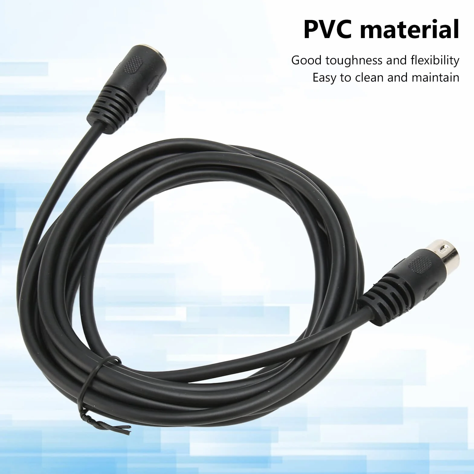Cavo DIN Maschio-femmina a 6 Pin, Connessione Flessibile per Segnale Dati Cavo di Prolunga Portatile Professionale Plug and Play DIN a 6 Pin per Dispositivi Digitali (3 metri /