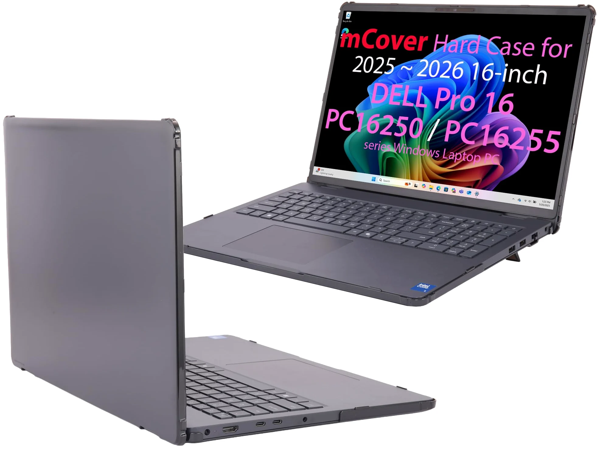 mCover Custodia compatibile solo per PC portatili Dell Pro 16 PC16250 / PC16255 serie 2025-2026 da 16 pollici (non compatibile con altri modelli Dell), colore nero