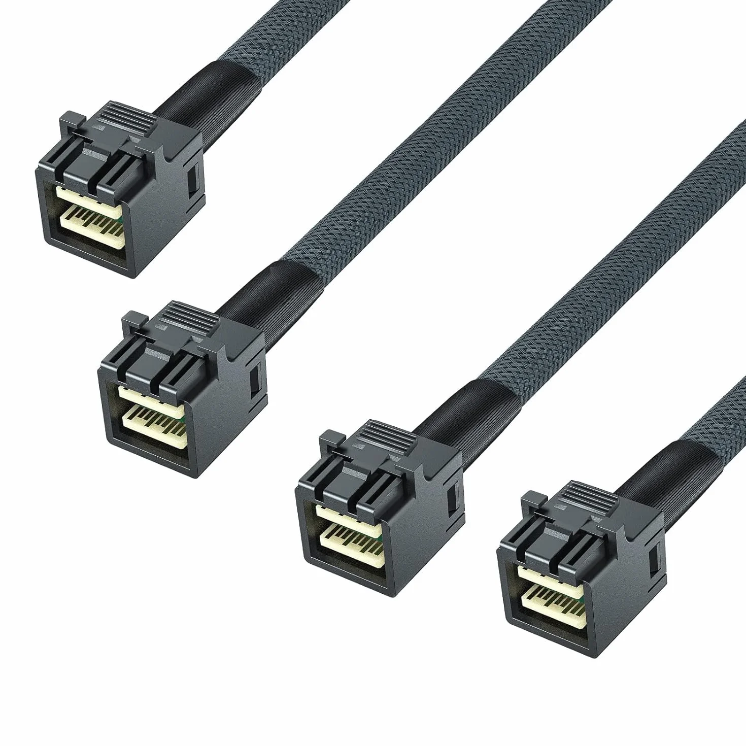 10Gtek 12G Internal Mini SAS HD SFF-8643 to SFF-8643 Cable 0.8M (2.64ft)