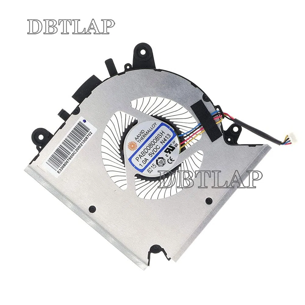 Ventilatore Compatibile per MSI GF63 8RC 8RD MS-16R1 MS-16R2 Series Ventola di Raffreddamento della CPU PABD08008SH N413