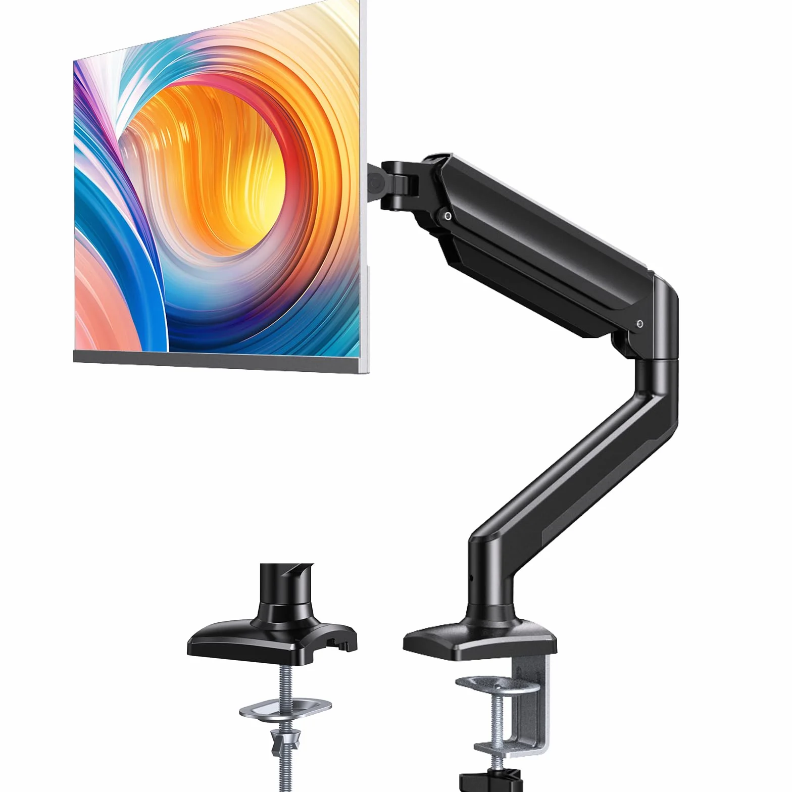 ErGear Supporto per Monitor per Schermi da 13-34 Pollici, Braccio per Monitor regolabile, Supporta fino a 10 kg, supporto girevole per scrivania, compatibile con Vesa 75 e 100 mm