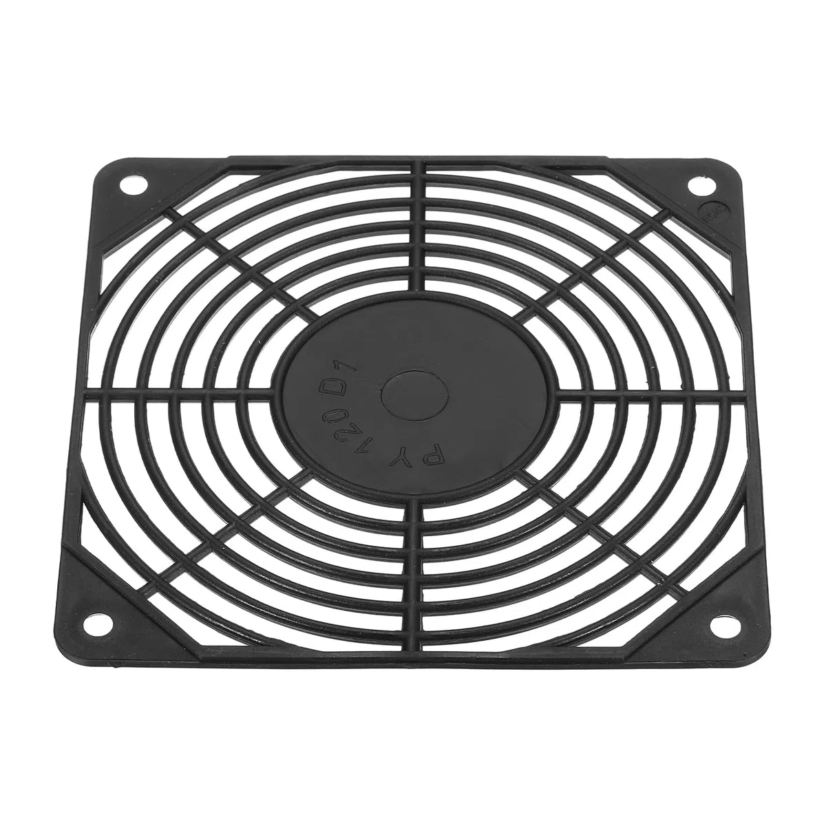PATIKIL 120mm Ventola Filtro, 8pz ABS Plastica Ventilatore Griglia Protezione Protezione per Ventola Protezione Copertina Fai-da-Te, Nera