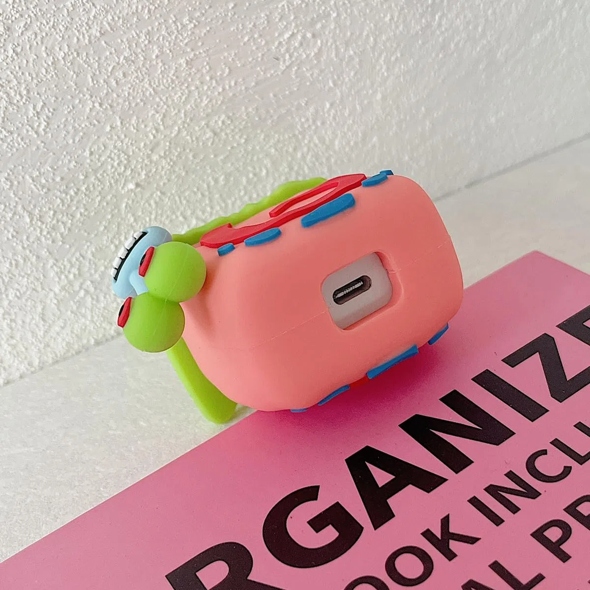 Custodia protettiva per iPhone 20 W con adattatore USB-C e cavo di ricarica, design unico, divertente motivo Kawaii 3D, protezione per cavo di ricarica, per famiglia, uomini, donne (lumaca