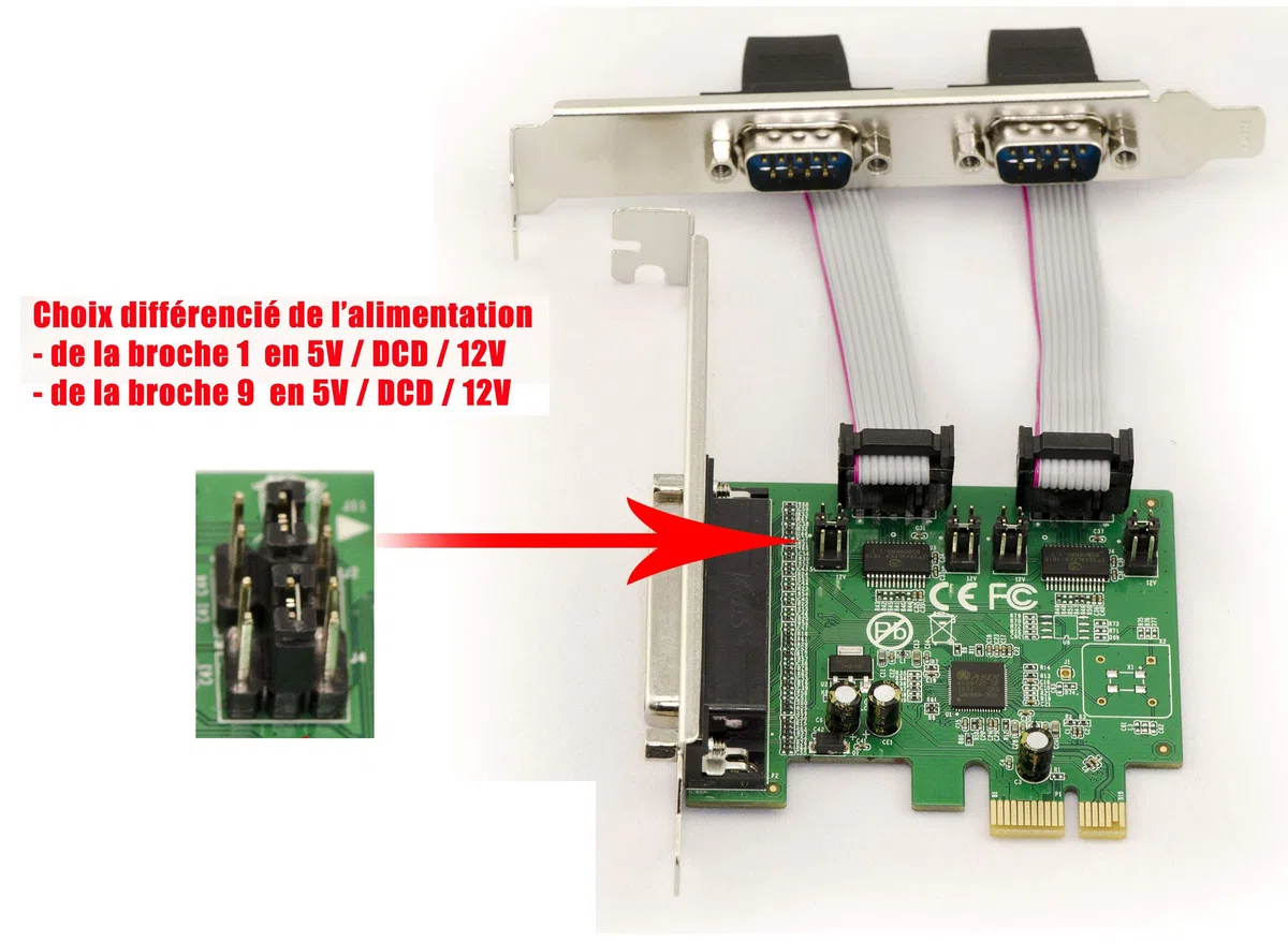 KALEA-INFORMATIQUE Scheda controller PCI Express PCIe Parallela IEEE1284 LPT SPP ECP e Seriale RS232 con Chipset ASIX