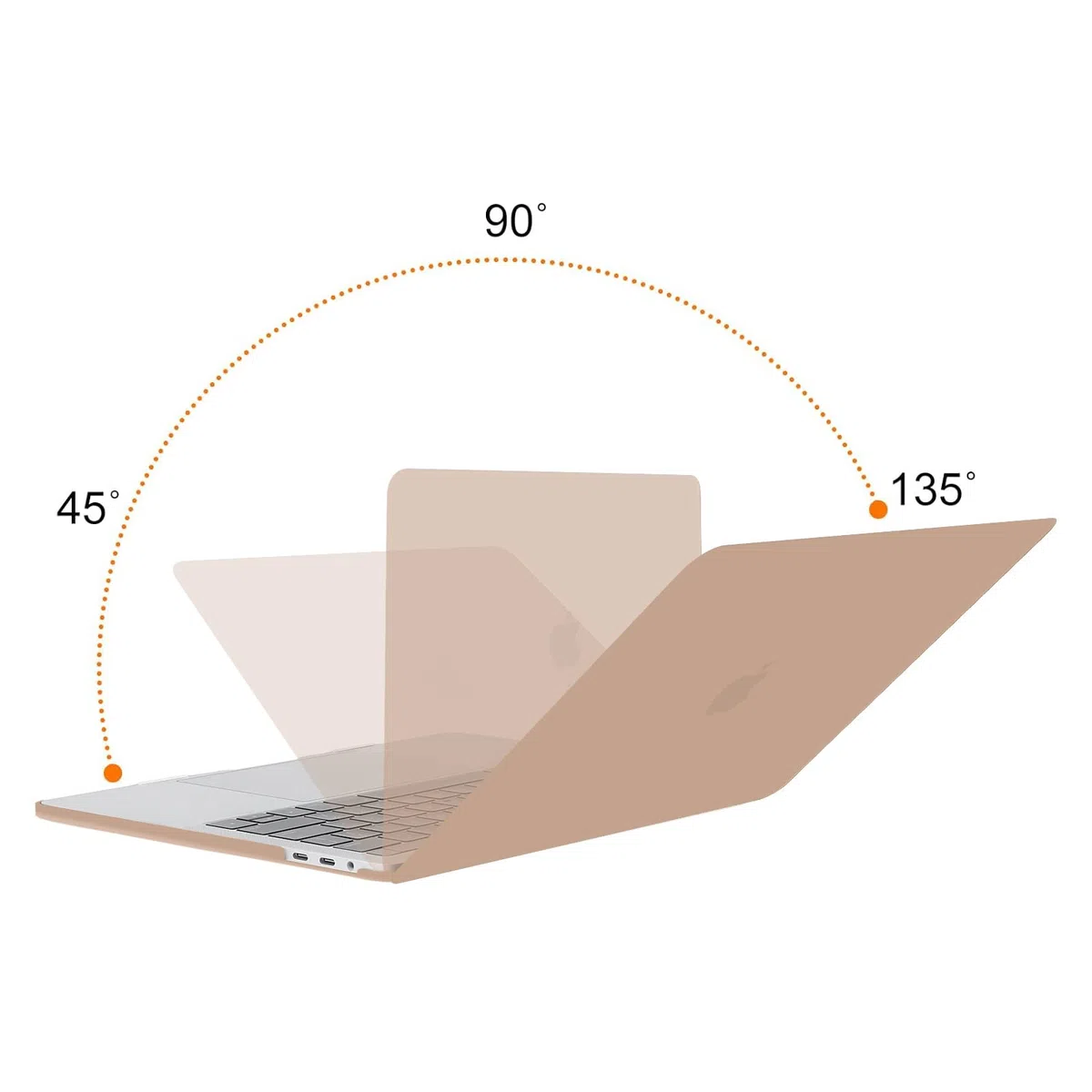 MOSISO Cover Compatibile con MacBook Pro 13 Pollici Custodia 2025 2024 2023 2022-2016 M2 M1 A2338 A2289 A2251 A2159 A1989 A1706 A1708,Plastica Rigida Case&Copritastiera&Pulire Panno, Bronzo Marrone