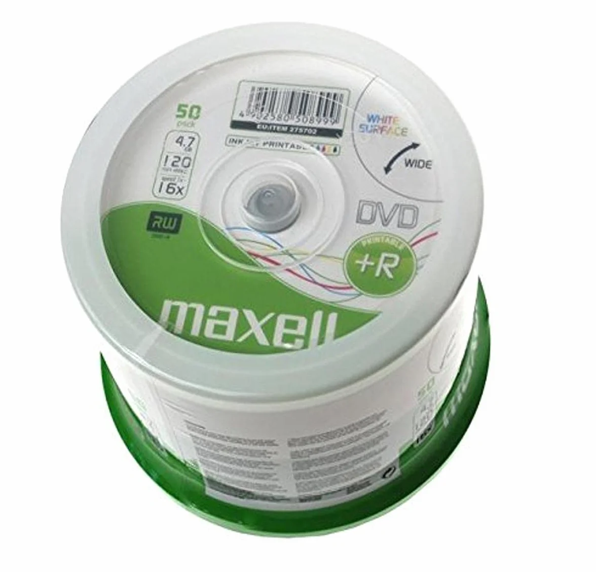 Maxell Campana 50 Dvd+R 16X Printable