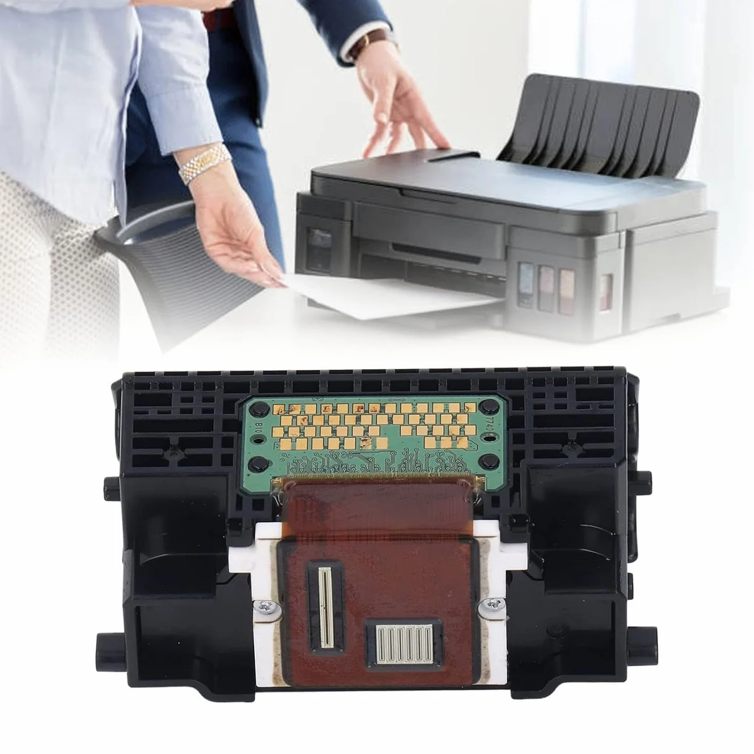 Sostituzione Testina di Stampa, Stampa Chiara e Materiale UPVC, Compatibile con QY6 0073, IP3600, IP3680, MP540, MP545, MP550, Facile Installare per Casa, Ufficio,