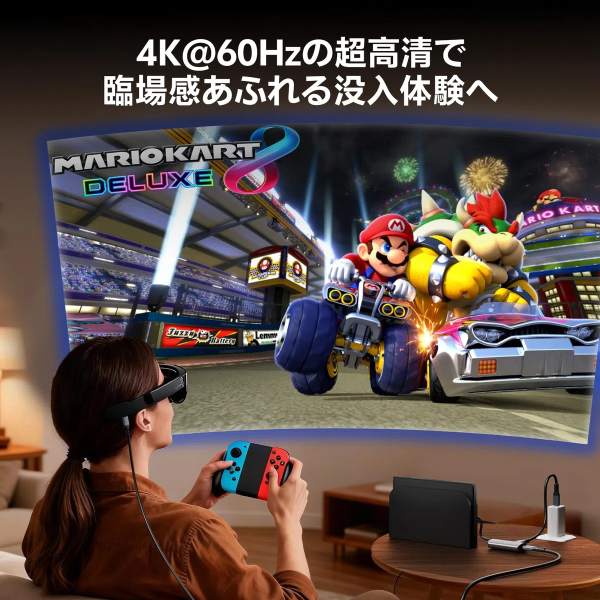 Adattatore HDMI a USB-C 4K@60Hz, in alluminio, da sorgente HDMI a display USB-C per PS5, Xbox, Switch, laptop, Fire TV Stick, occhiali AR XREAL, RayNeo, Vitur, monitor portatile, proiettore