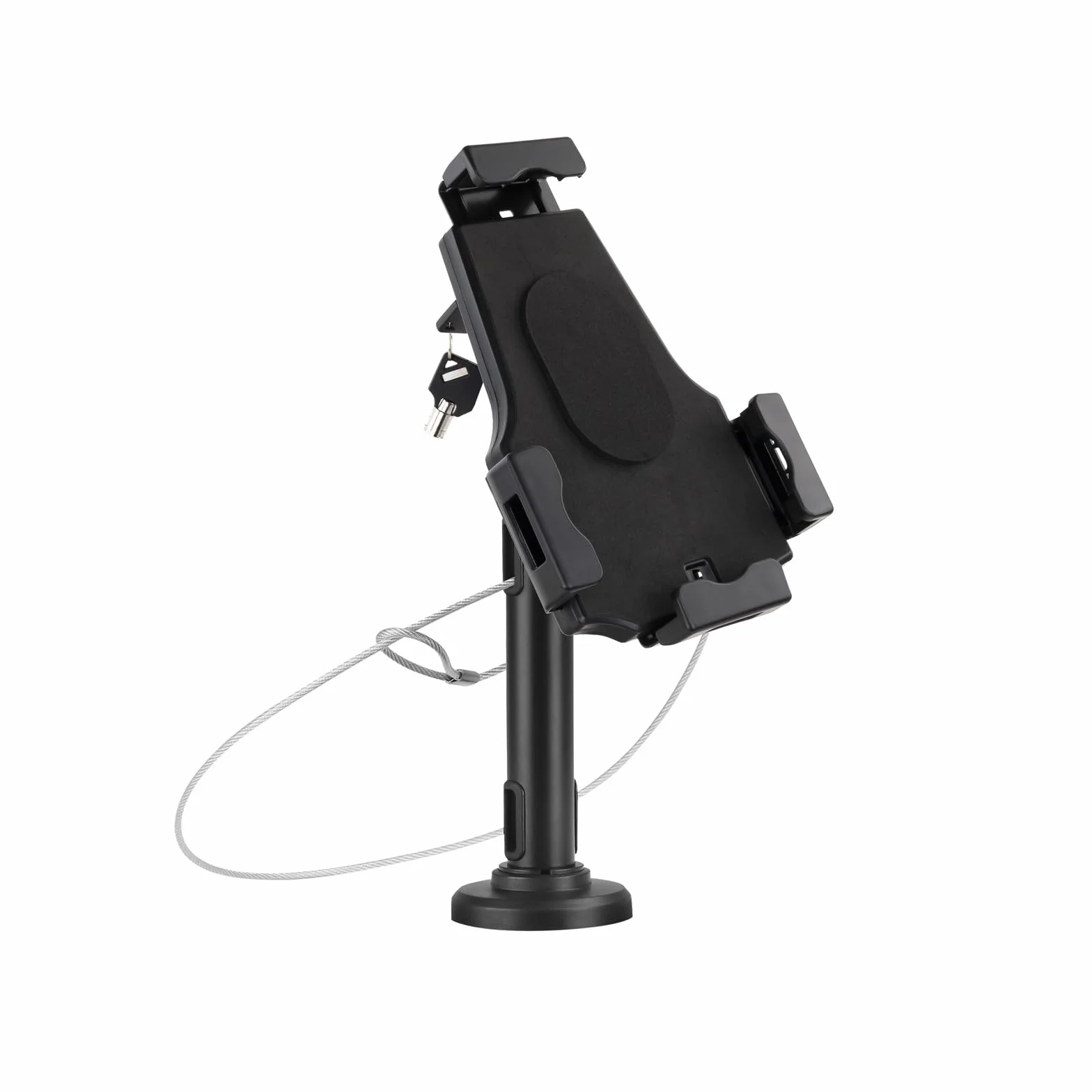 TOOQ TQTDS0812 - Supporto da Tavolo/Parete Professionale per Tablet con Sistema Antifurto, Nero