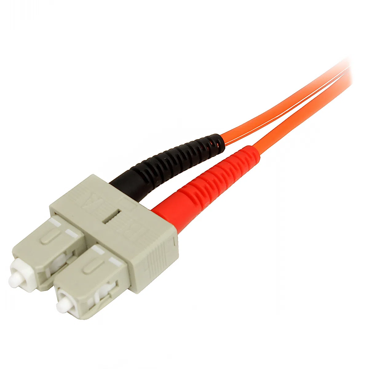 StarTech.com Cavo in fibra ottica da 1 m, Duplex multimodale 50/125, LSZH, LC/SC, OM2, Cavo patch in fibra da LC a SC