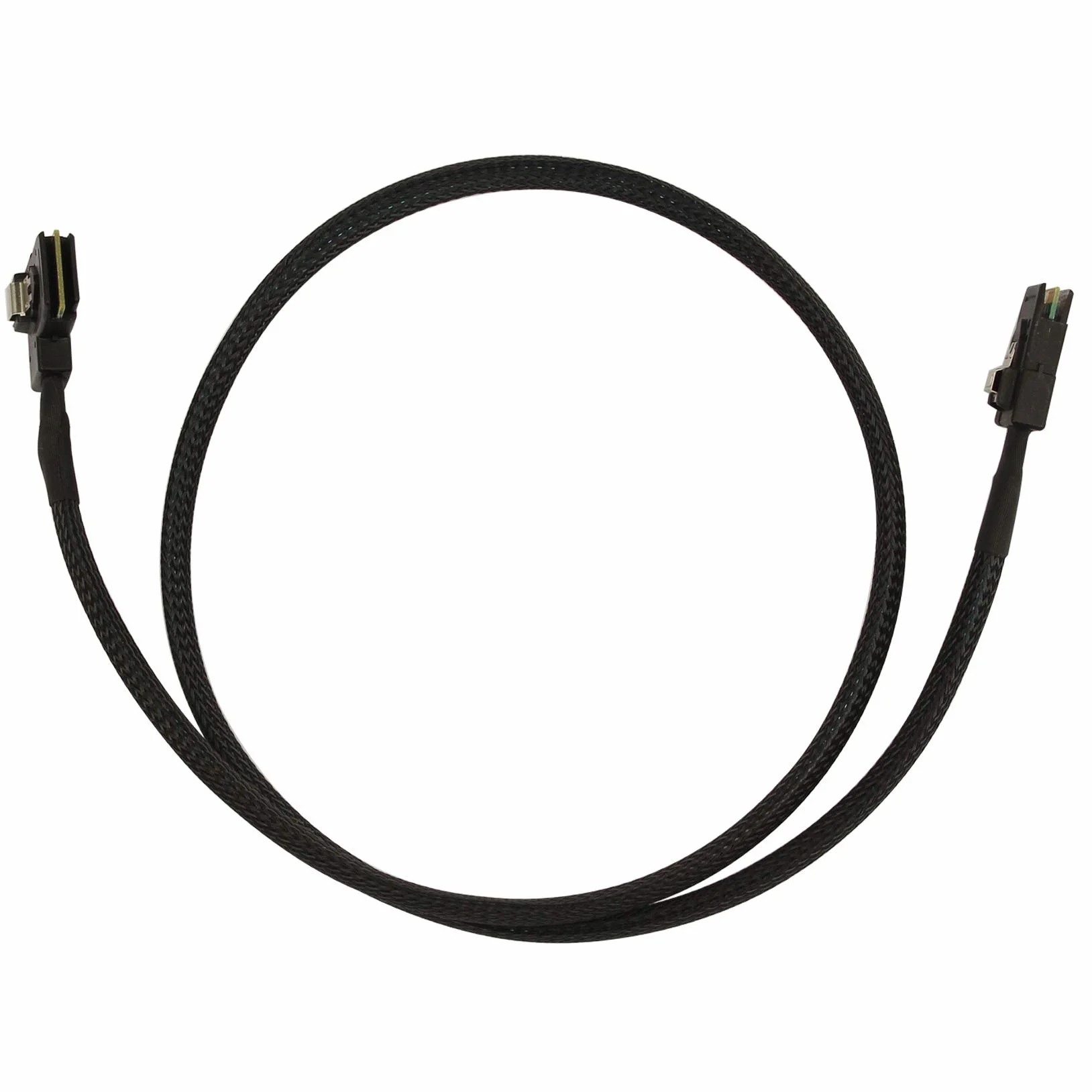 Cavo Mini SAS 36 pin SFF-8087 ad angolo retto 90 gradi 0,8 m piatto ad angolo sinistro