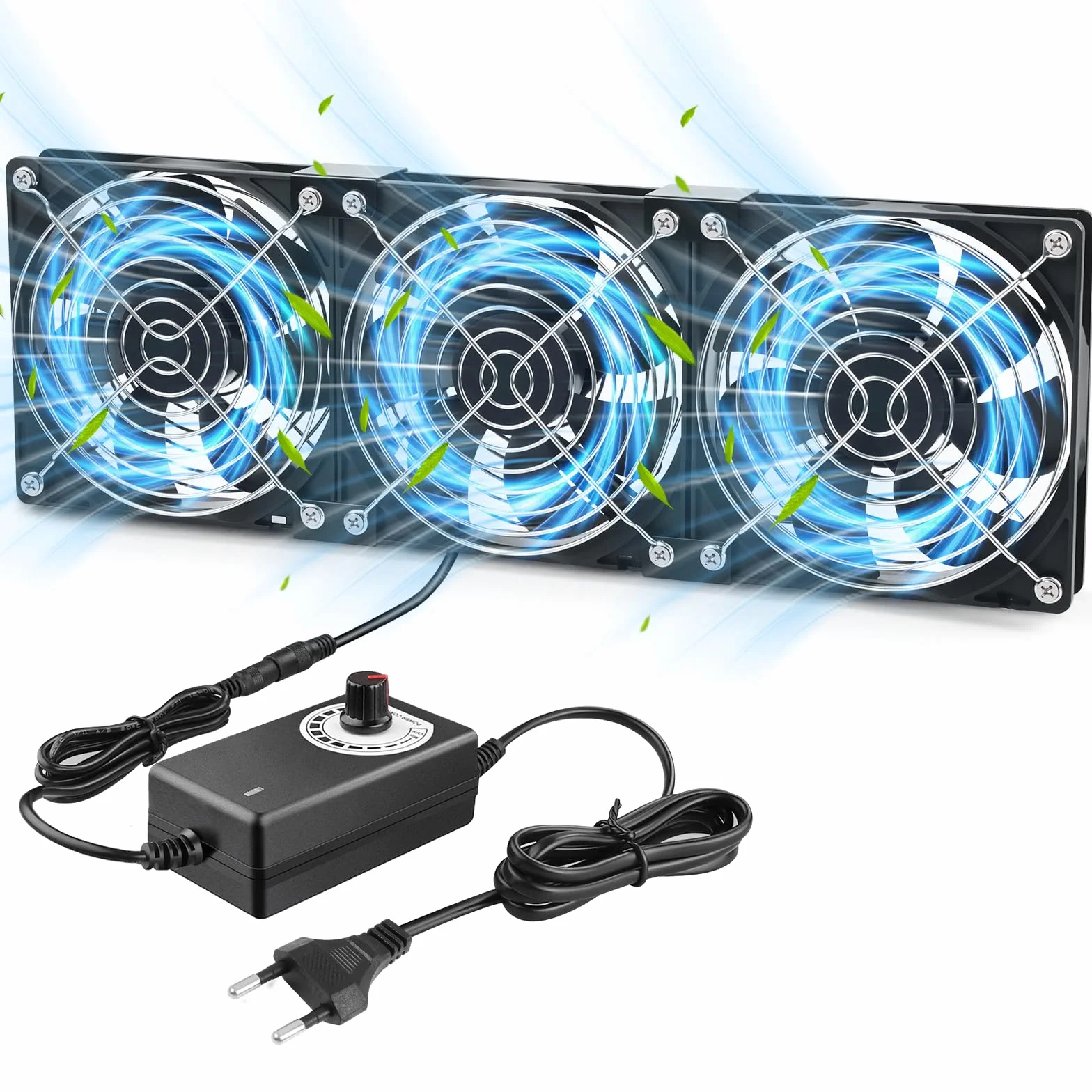 Ventola PC 120mm 12V Ventola PC a velocità regolabile ZAKVOP Ventilatore computer AC 220V-240V 3.000RPM Ventilatore Computer Laptop Router (3)